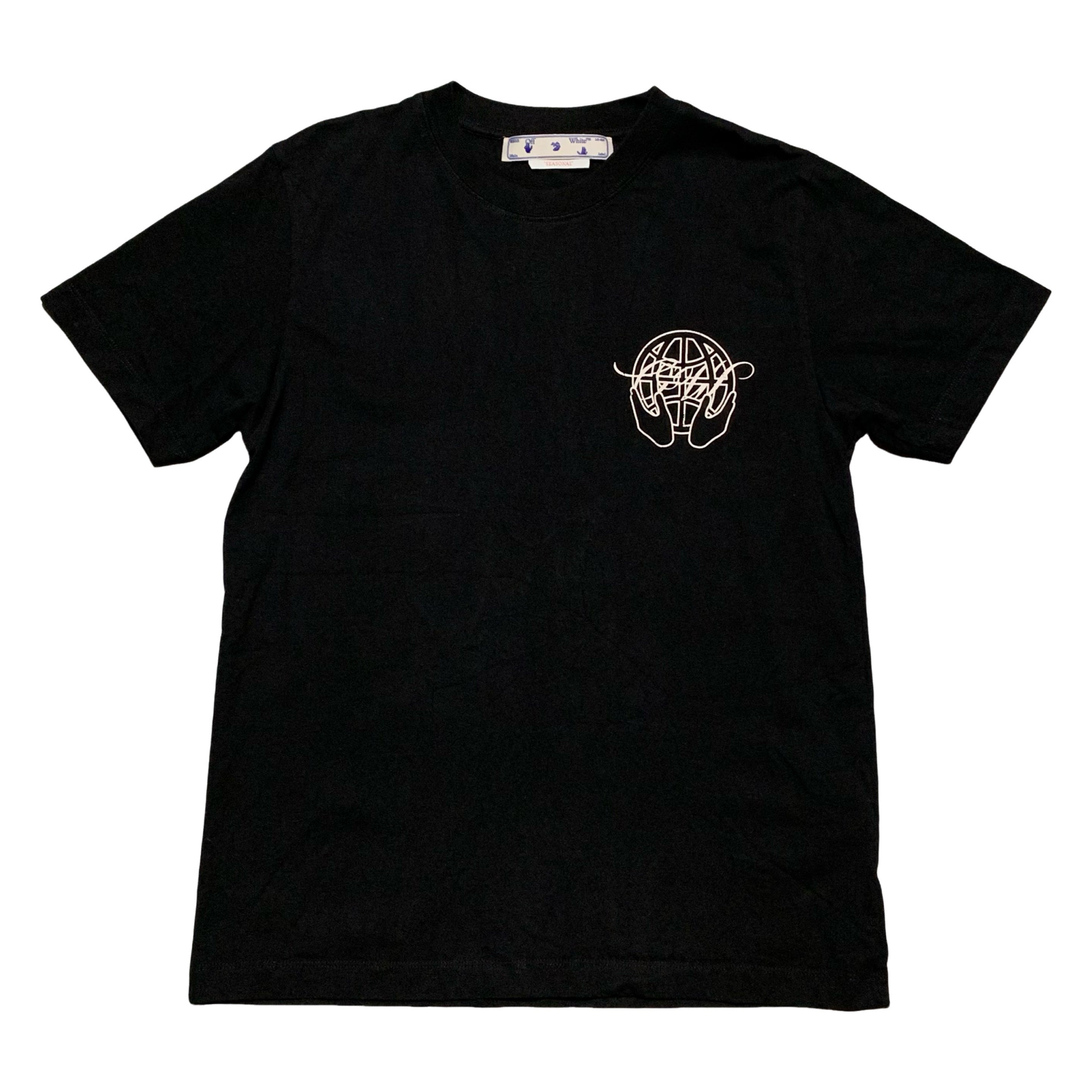 Off White Medium Hand Arrows Black Tee Virgil Abloh