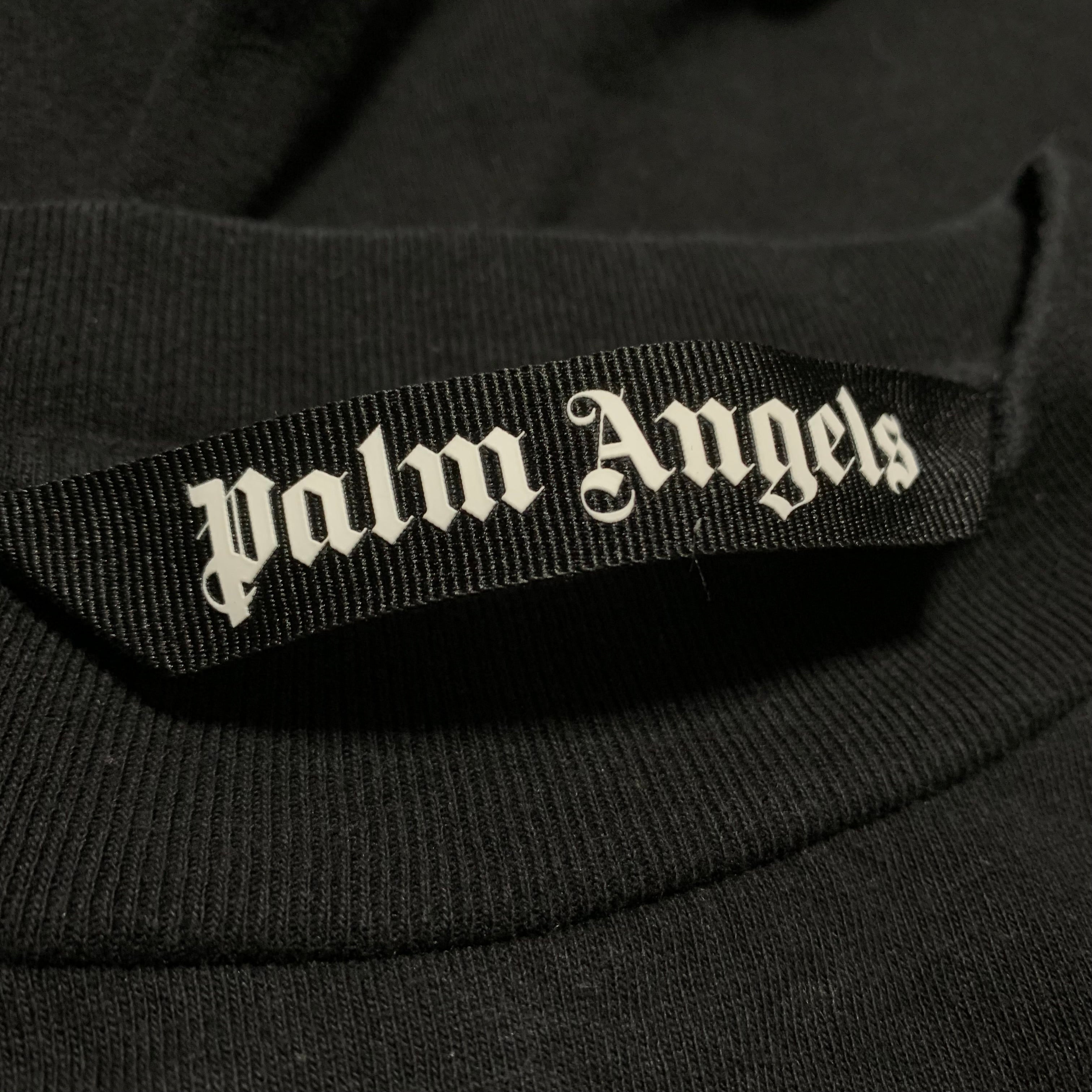 Palm Angels Large Los Angels Sprayed Black Tee