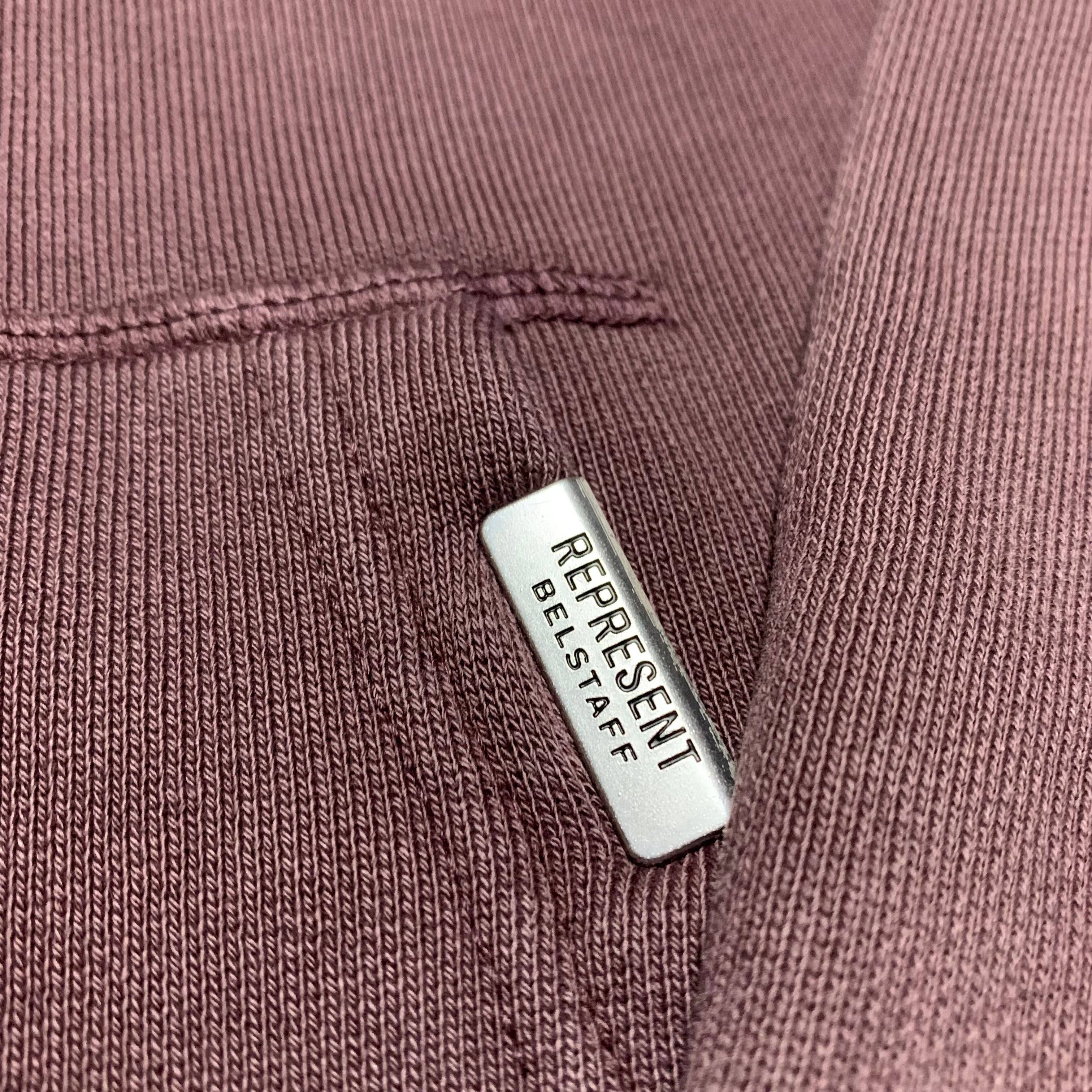 Represent x Belstaff Small Outline Phoenix Plum Hoodie (RRP £190)