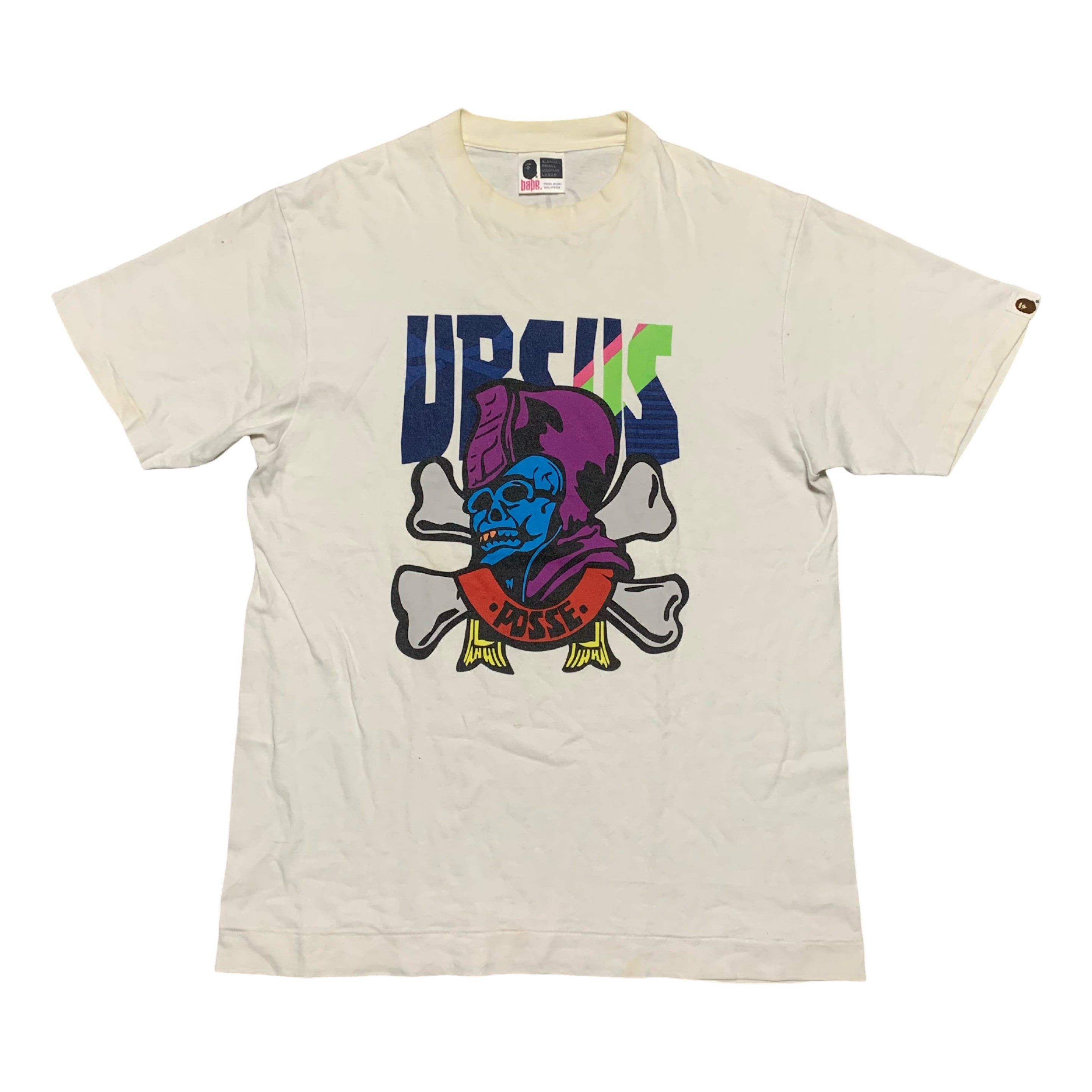 Bape Medium URSUS Graphic White Tee A Bathing Ape Vintage