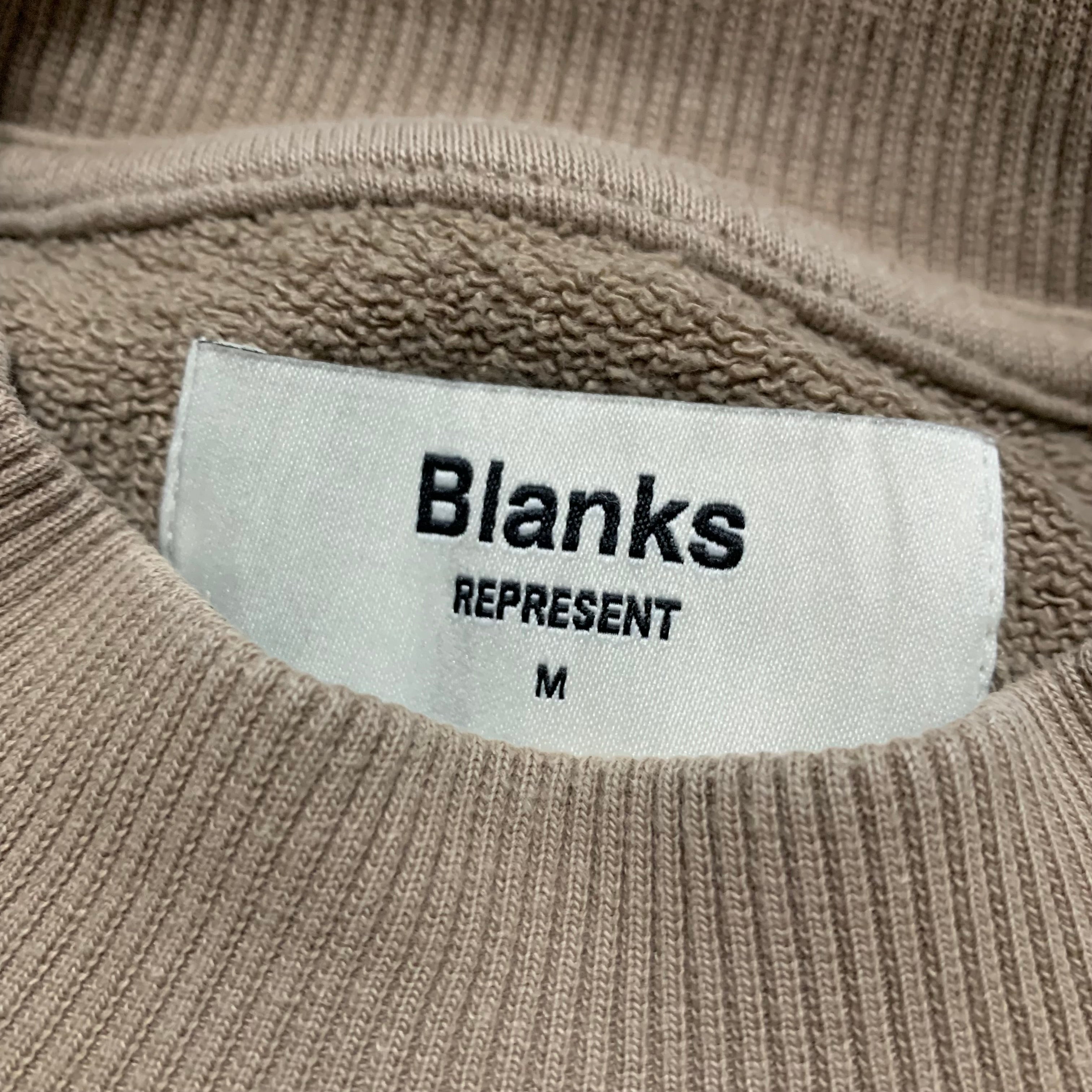Represent Medium Blanks Beige Light Brown Sweater Sweatshirt Crewneck