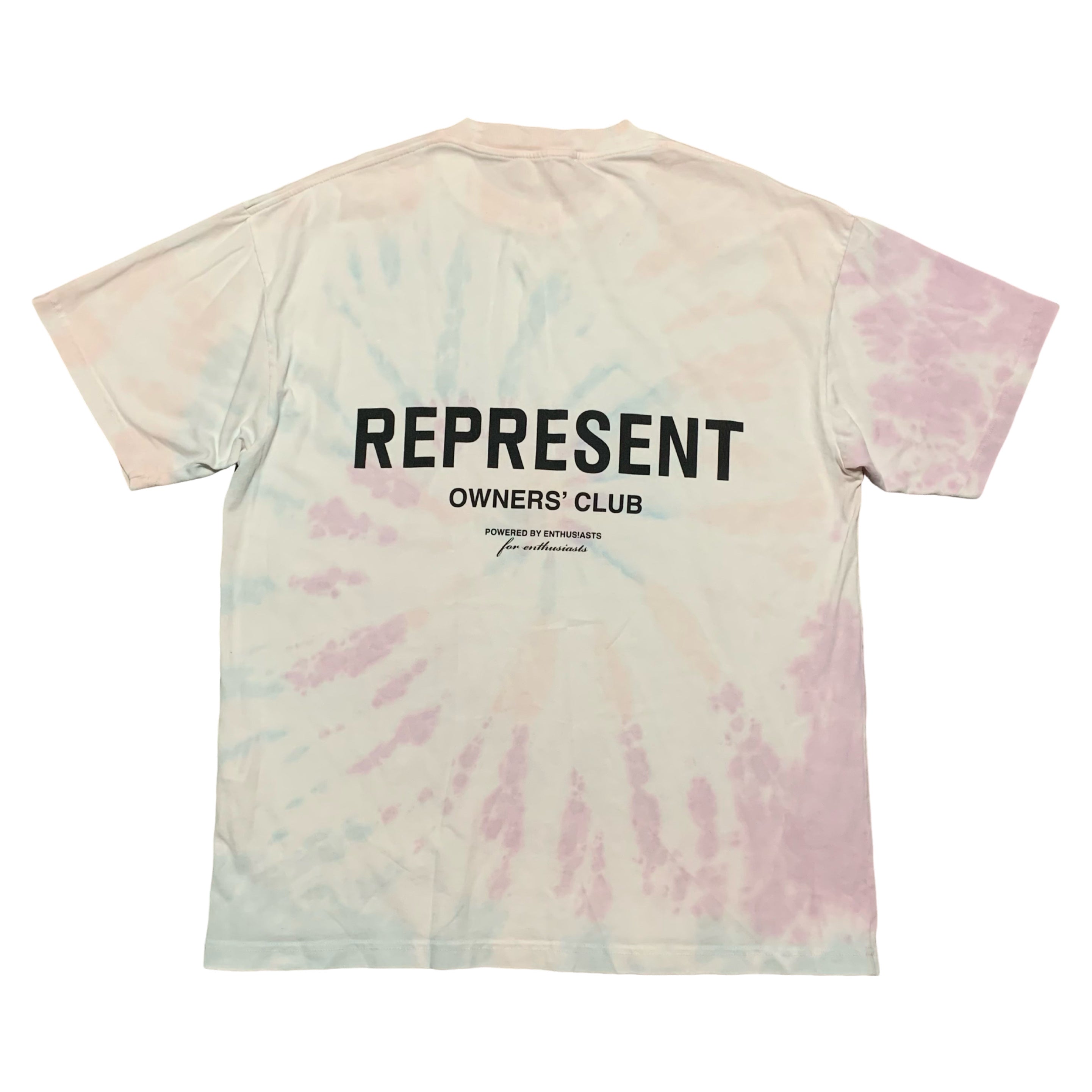 Represent Small Owners Club Tie Dye Flat White Tee