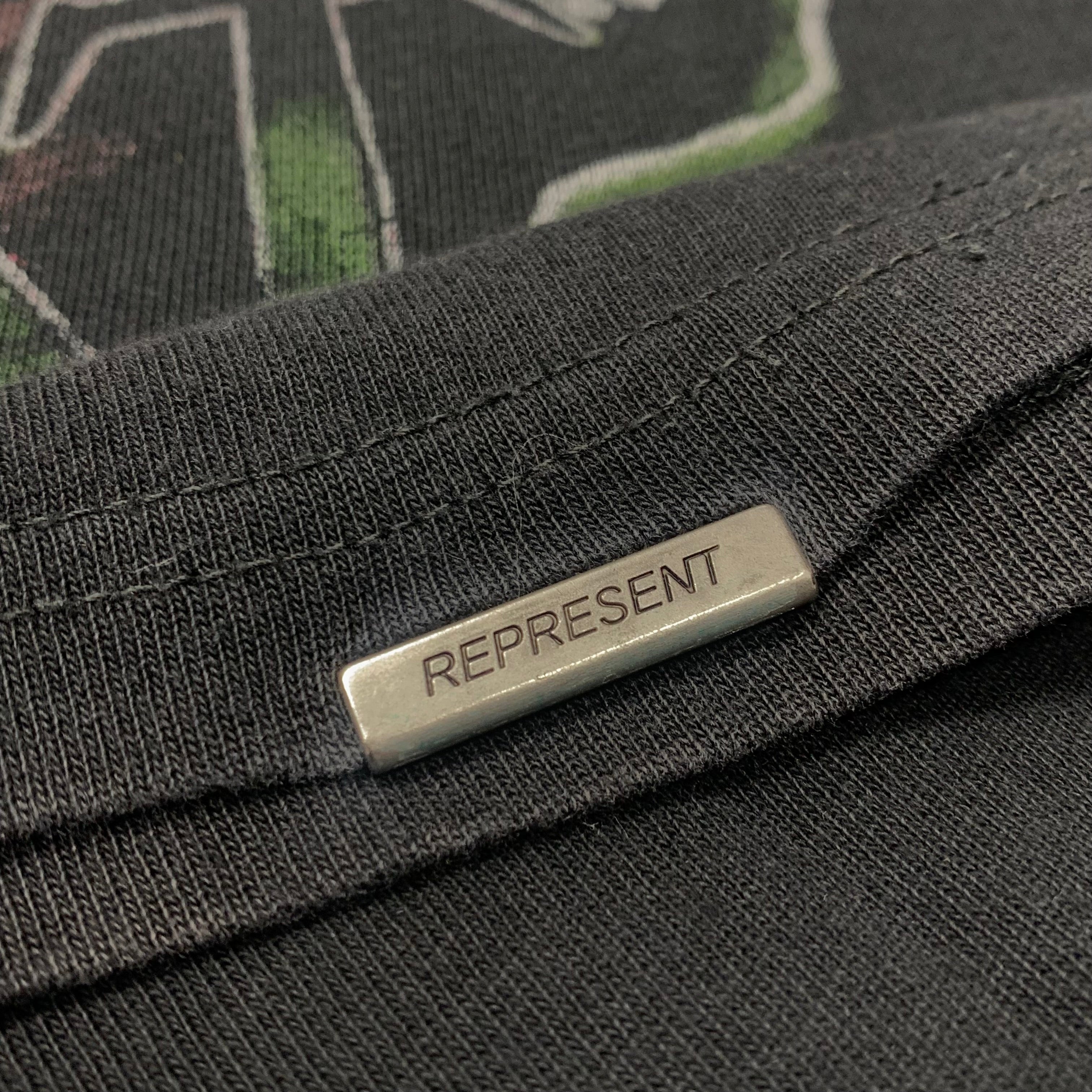 Represent Small Tee Feel Feel The Heat Vintage Black T-Shirt Heat Tour Exclusive