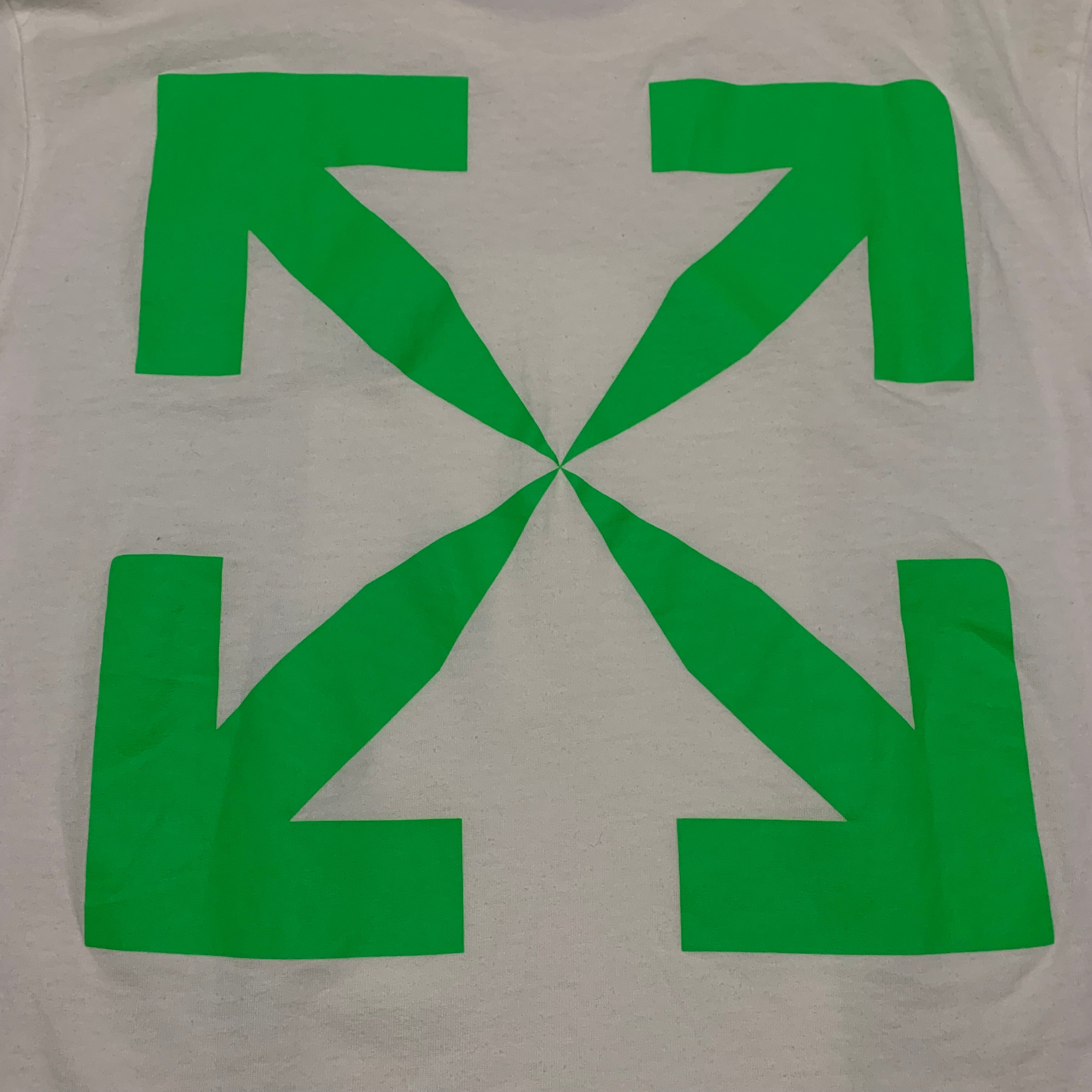 Off White Medium Medium Pascal Arrows White Tee Virgil Abloh