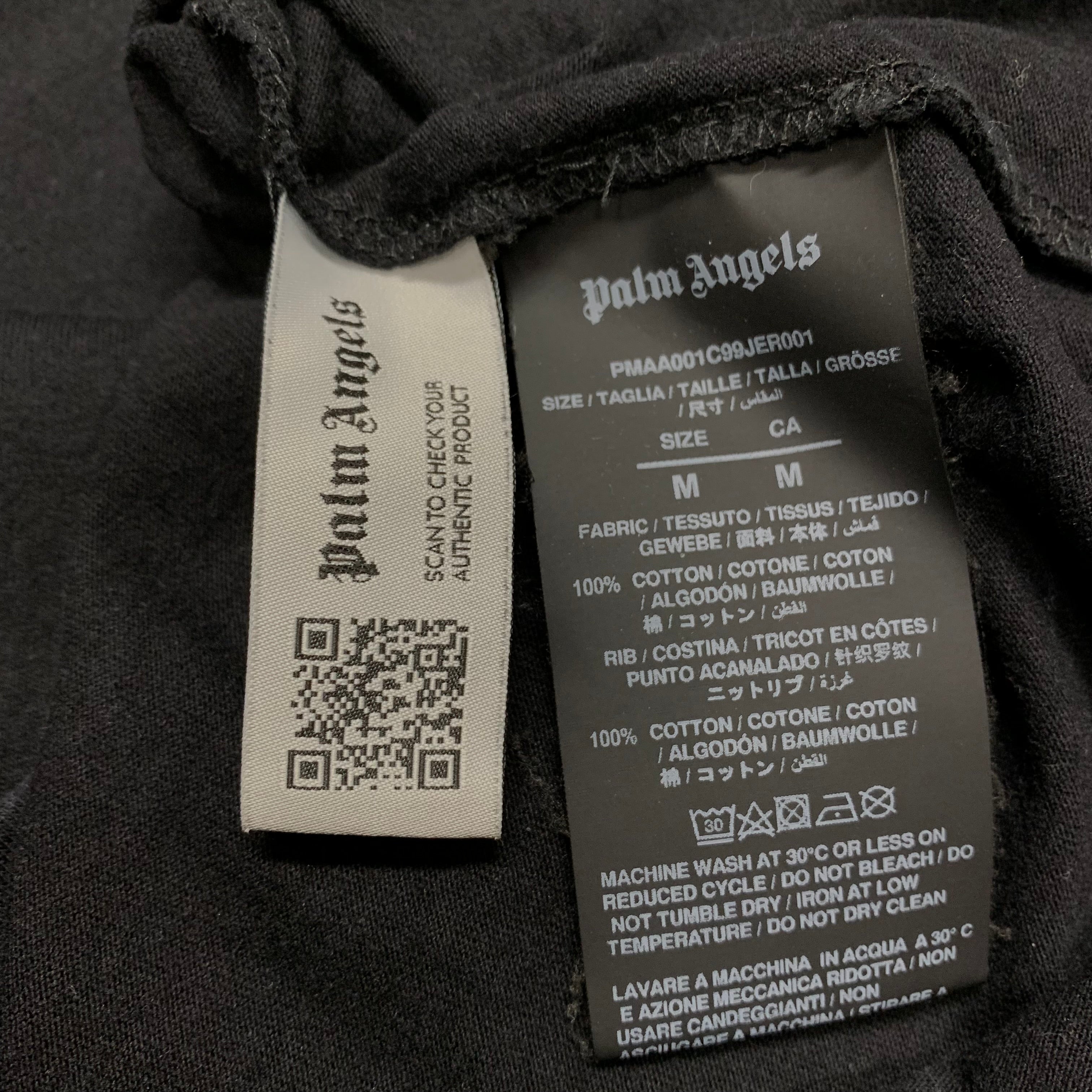 Palm Angels Medium Tee Teddy Bear Classic Black T-Shirt