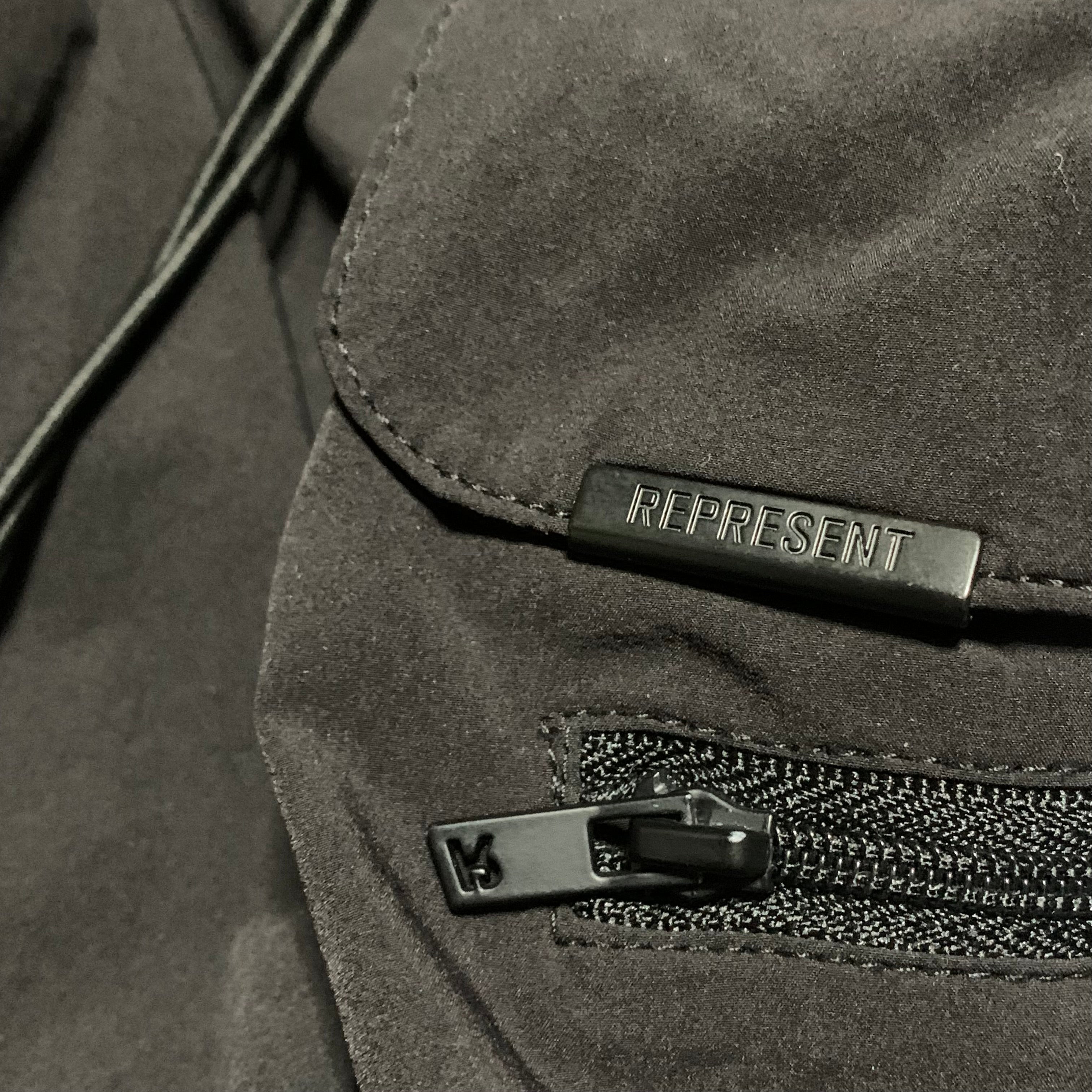 Represent XS 247 Pants Black Cargo Bottoms