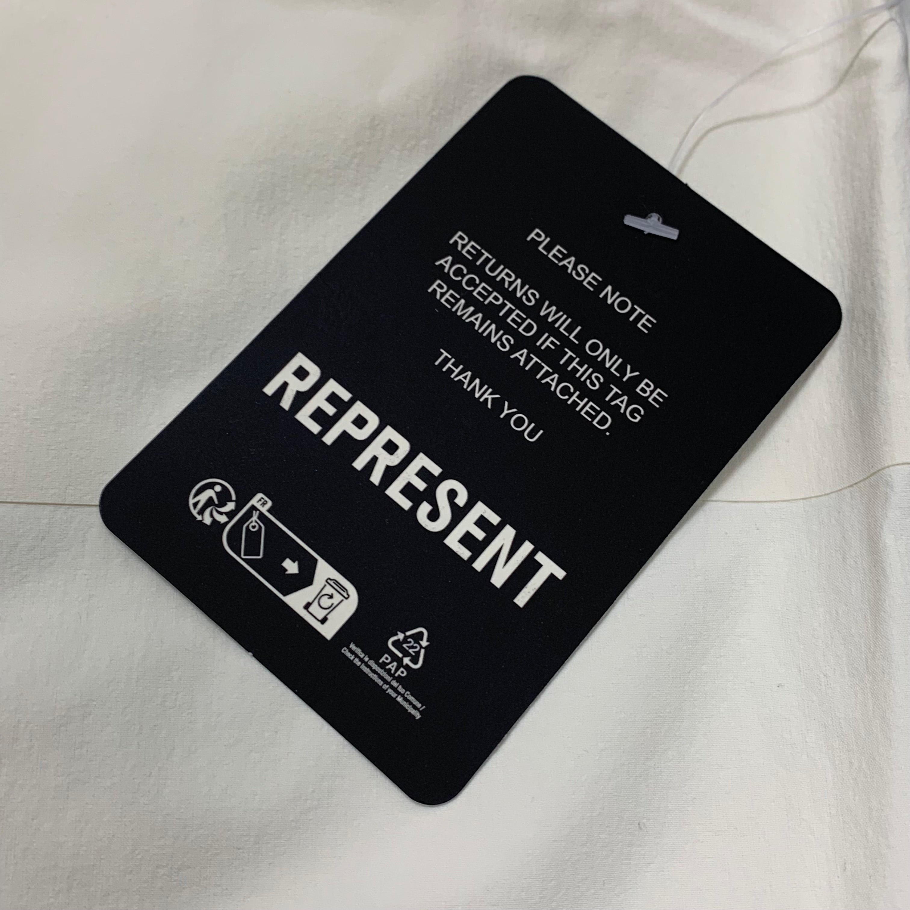 Represent XL Shorts Team 247 Fused Cream White Shorts Bottoms