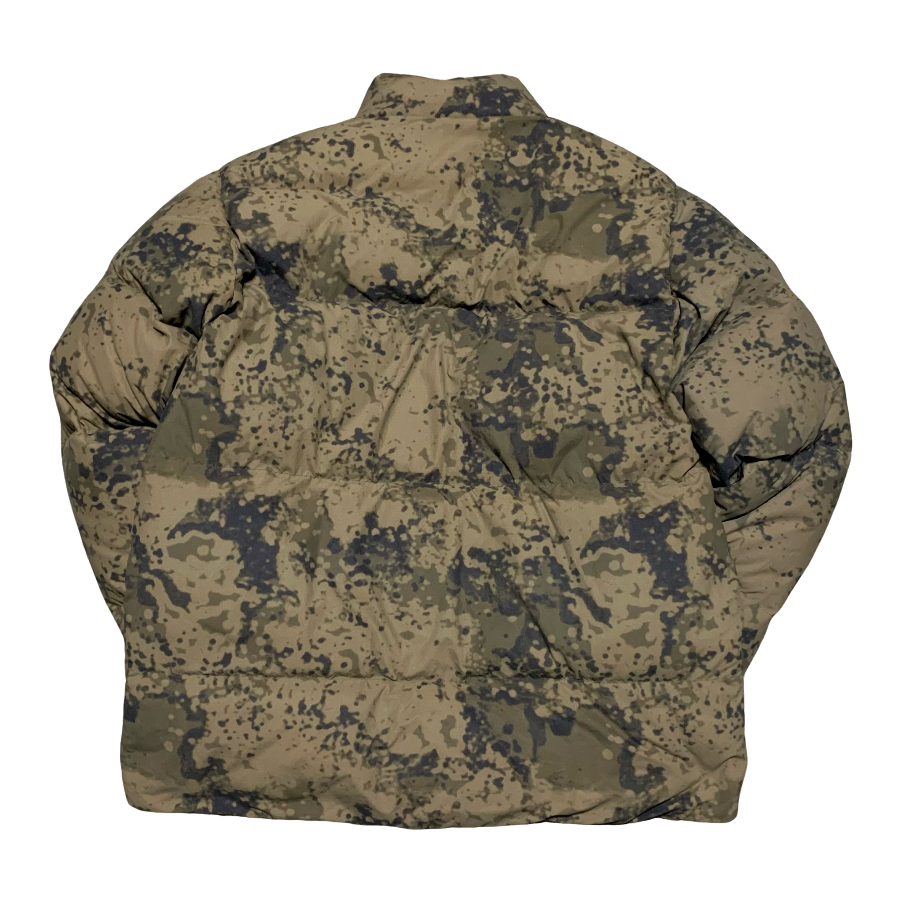 Represent XS Puffer Jacket Green Camo Camouflage (RRP £340)