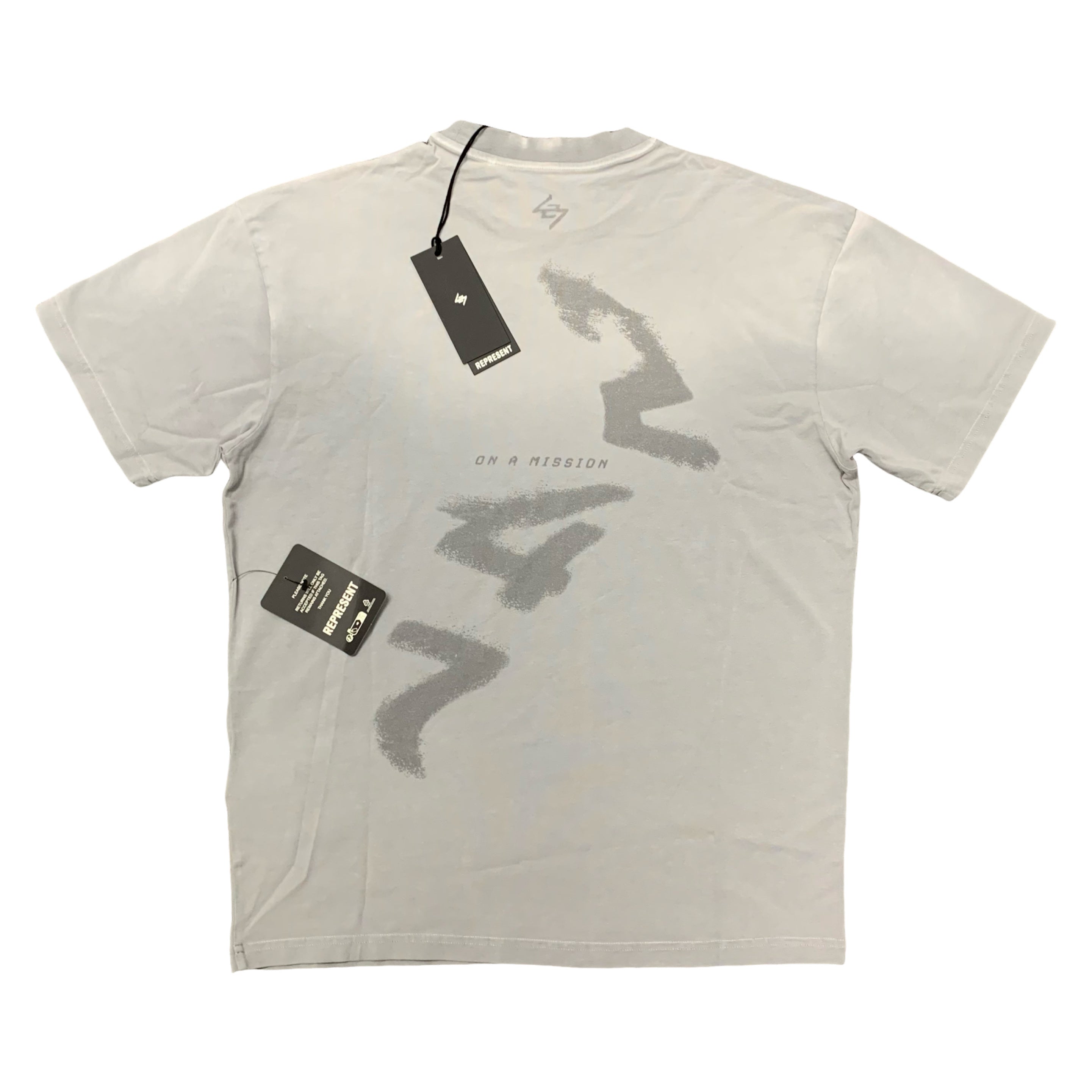 Represent XS Tee 247 Motion Titanium Grey Oversized T-Shirt