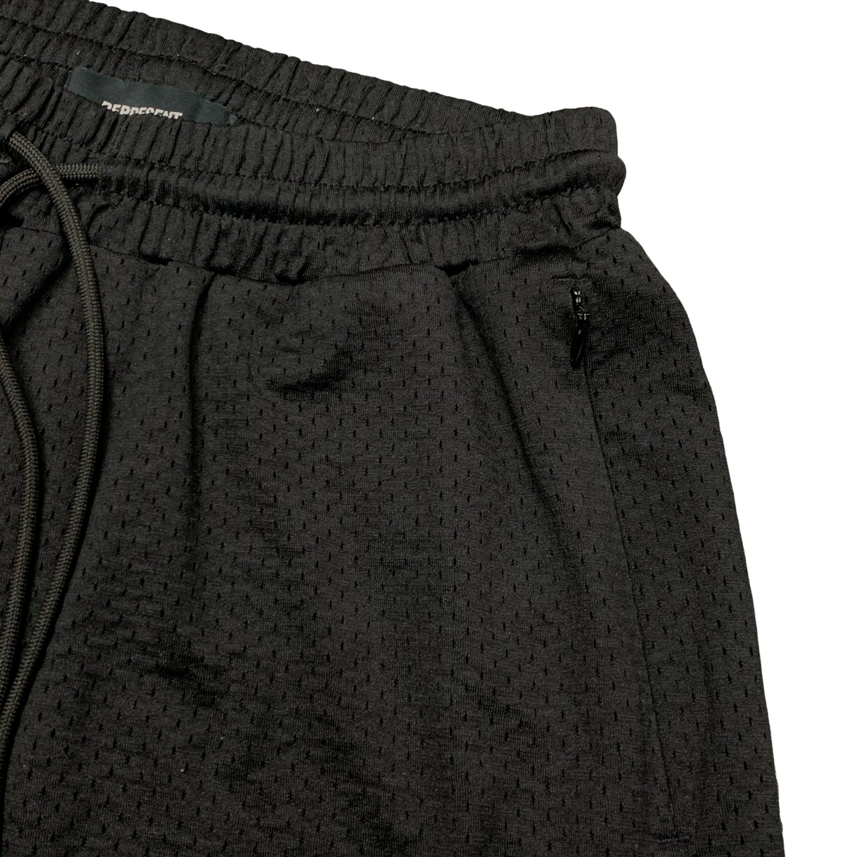 Represent Small Shorts Owners Club Black Mesh Zip Shorts