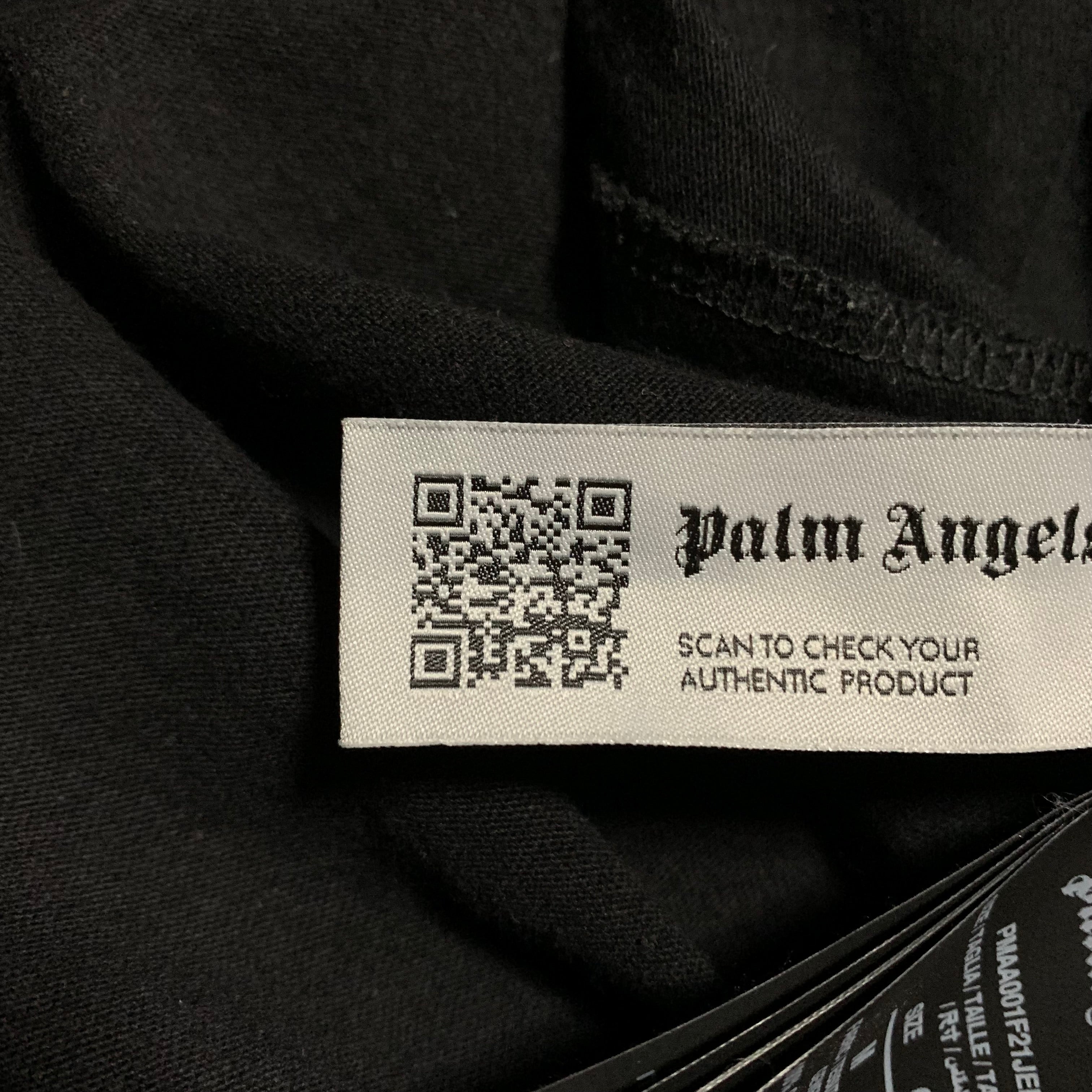 Palm Angels Medium Classic Bear Sprayed Black Tee