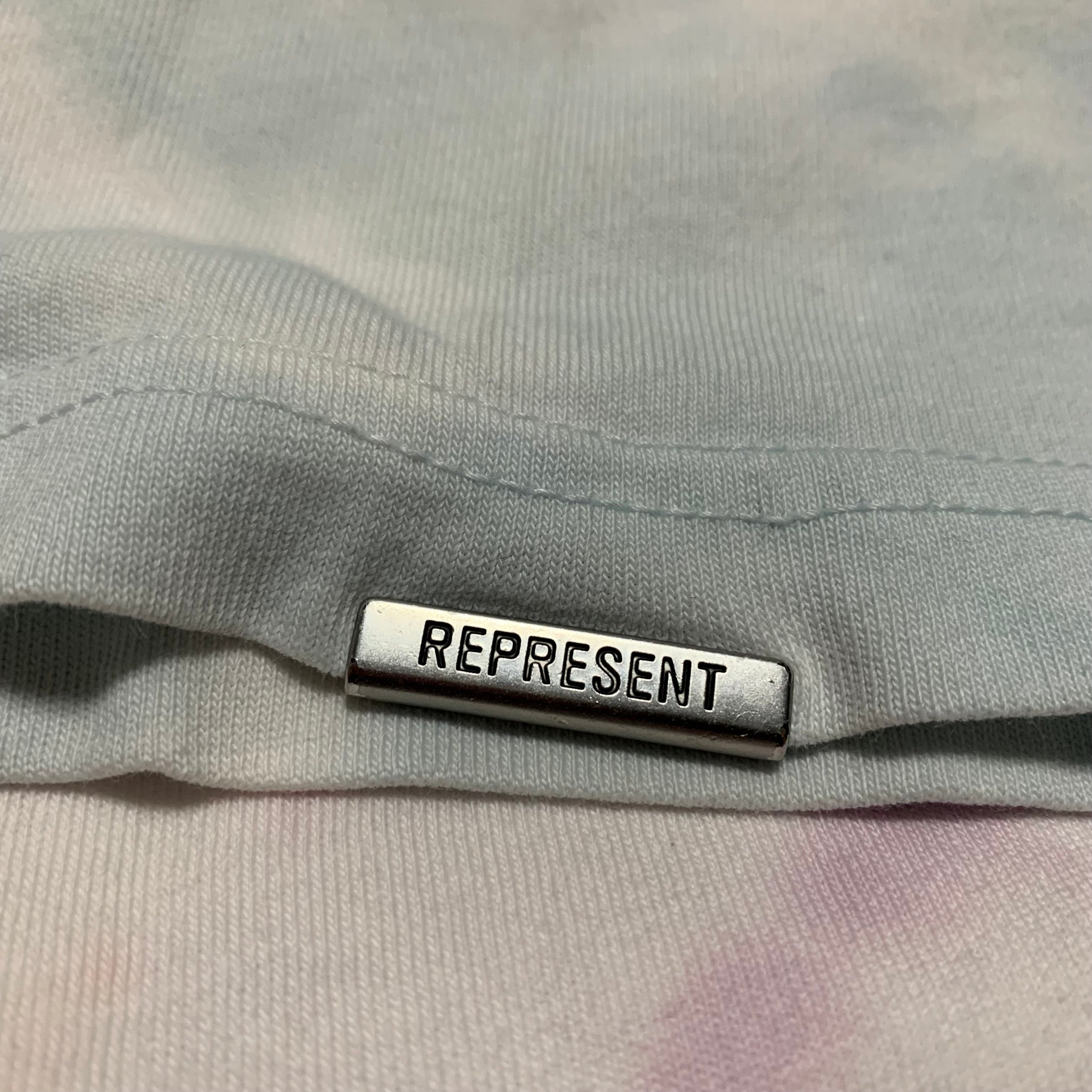 Represent Small Owners Club Tie Dye Flat White Tee