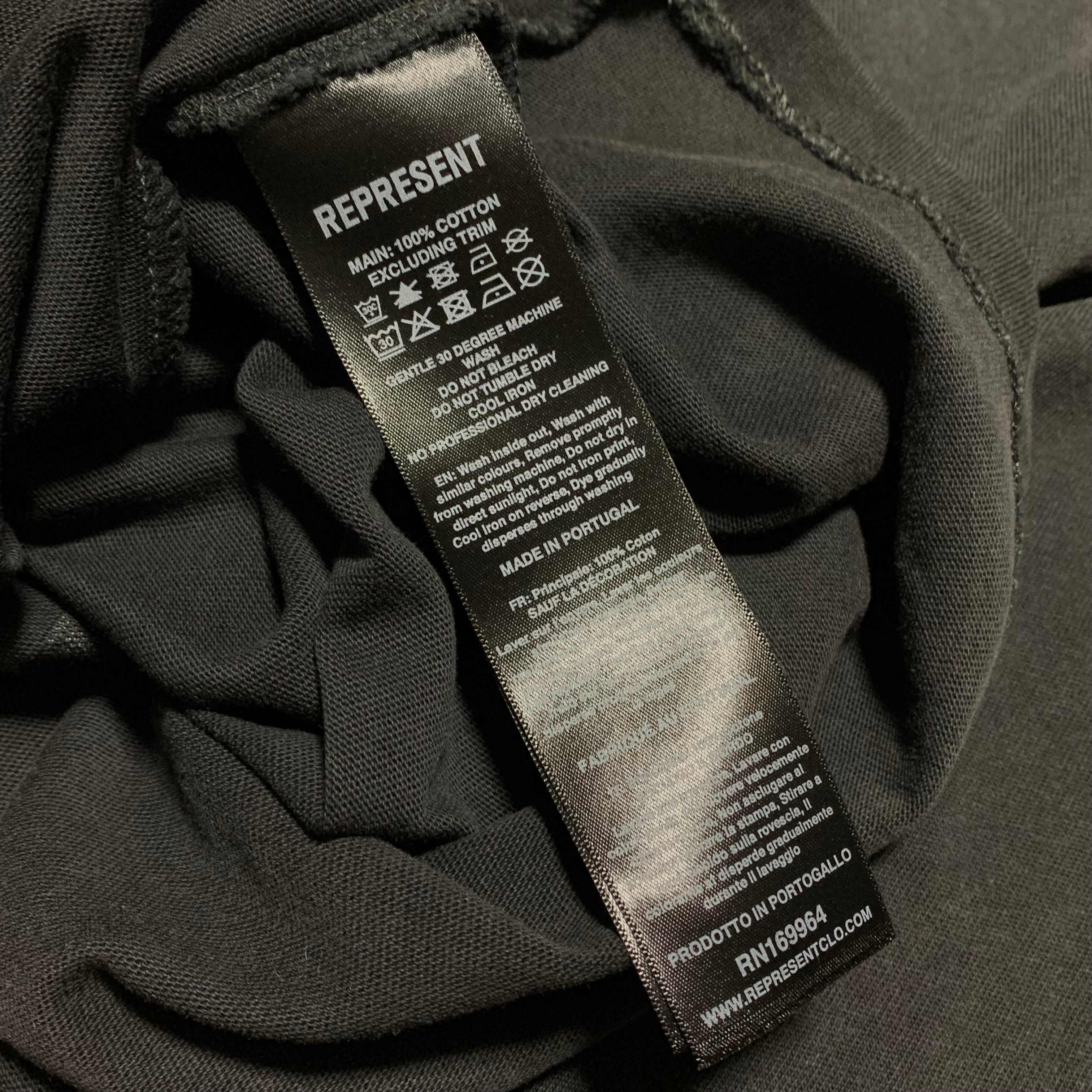 Represent XXS Reborn Aged Black Tee