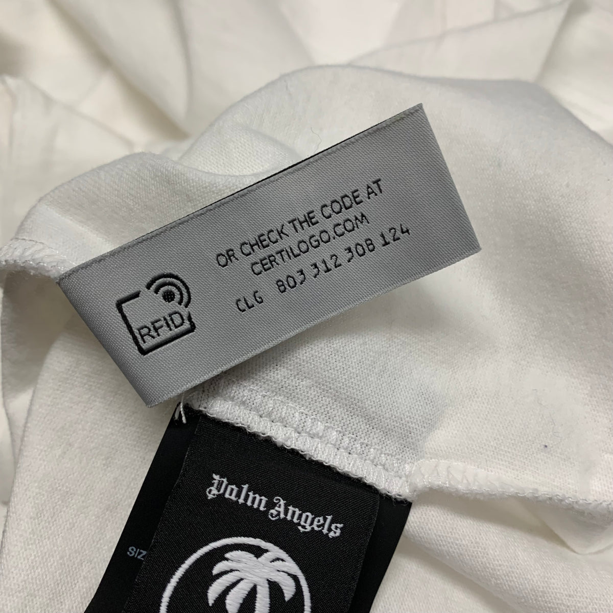 Palm Angels Large Tee Moneygram Haas F1 Team Miami White T-Shirt