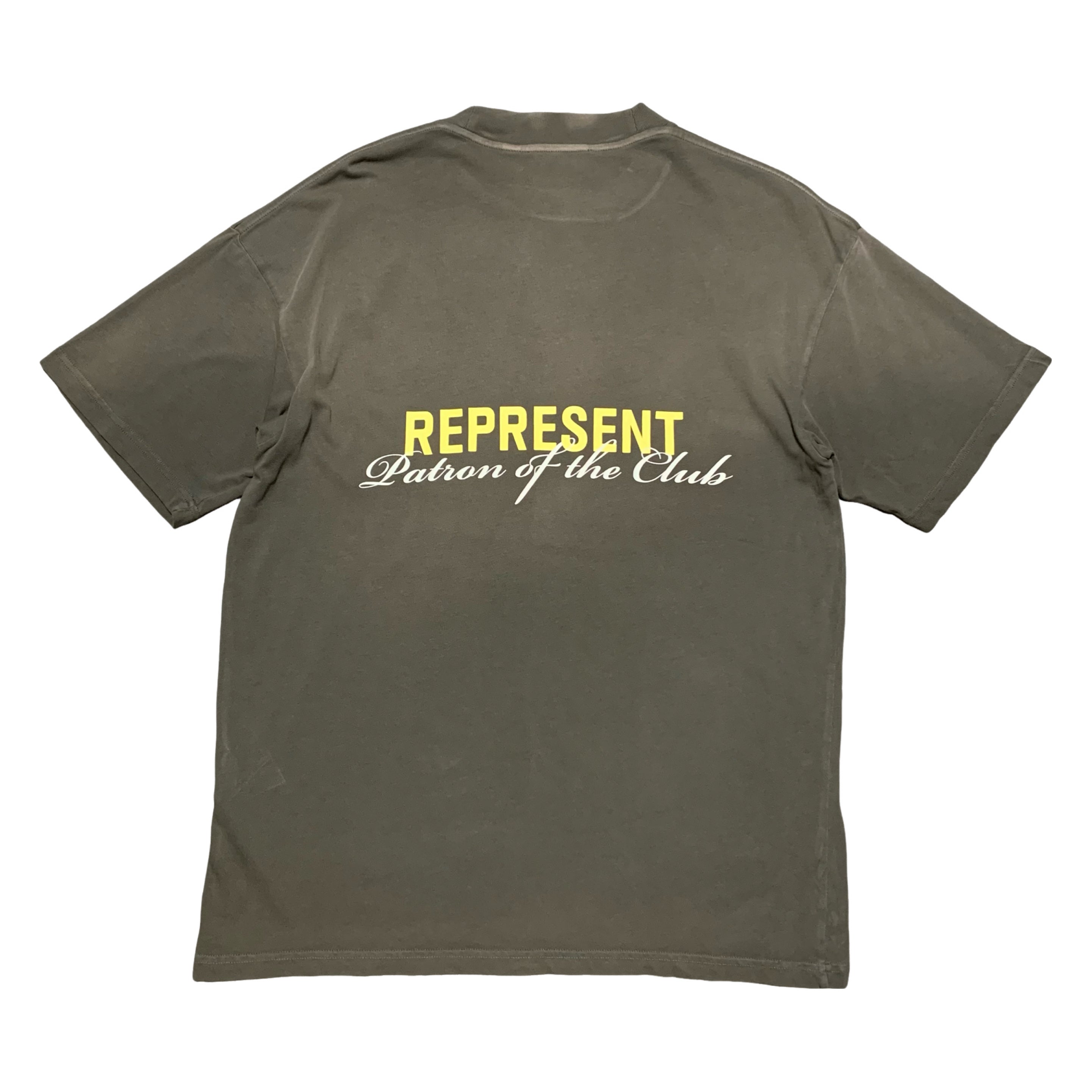 Represent XXS Patron Of The Club Washed Olive Tee