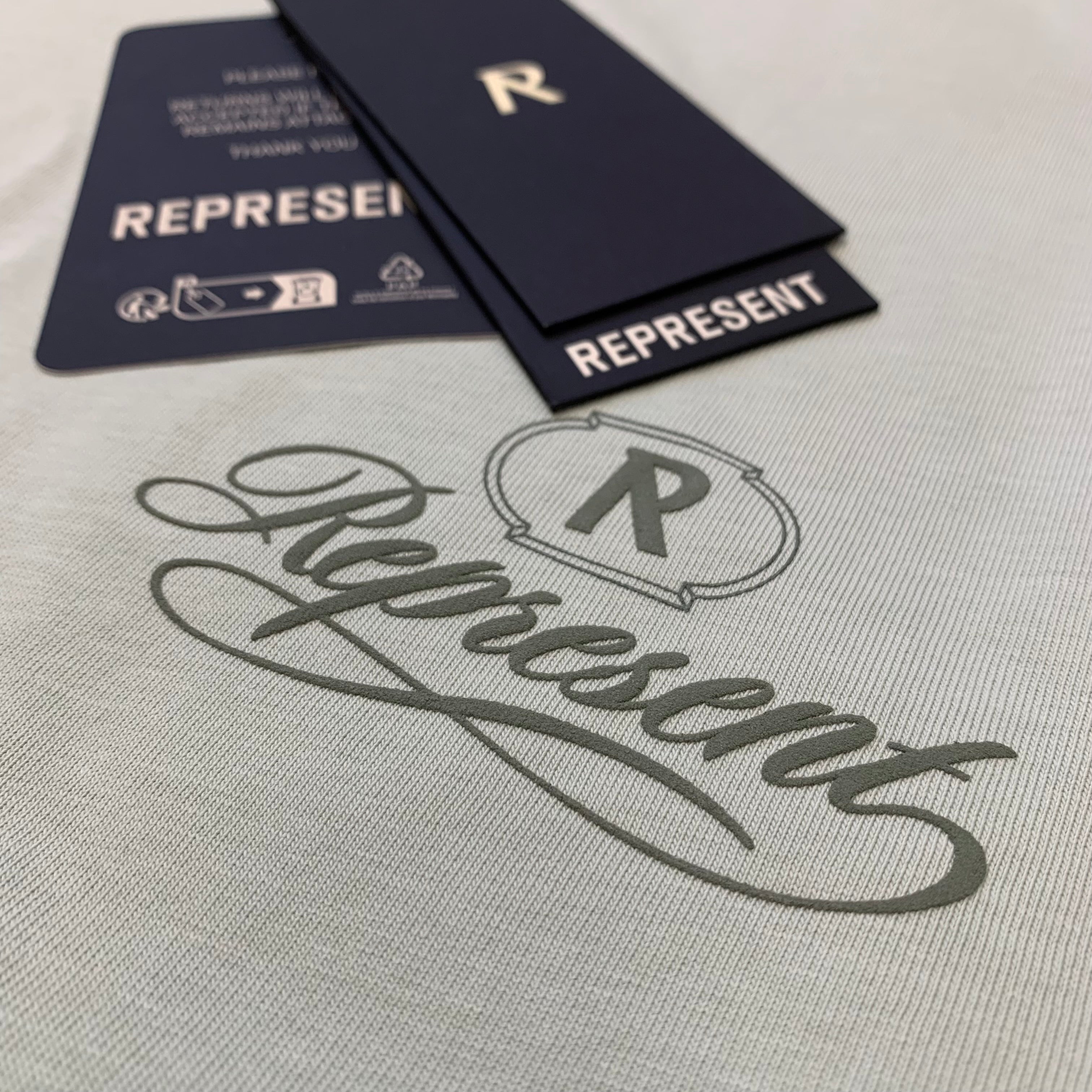 Represent Small Tee Grand Vintage Washed Sage T-Shirt