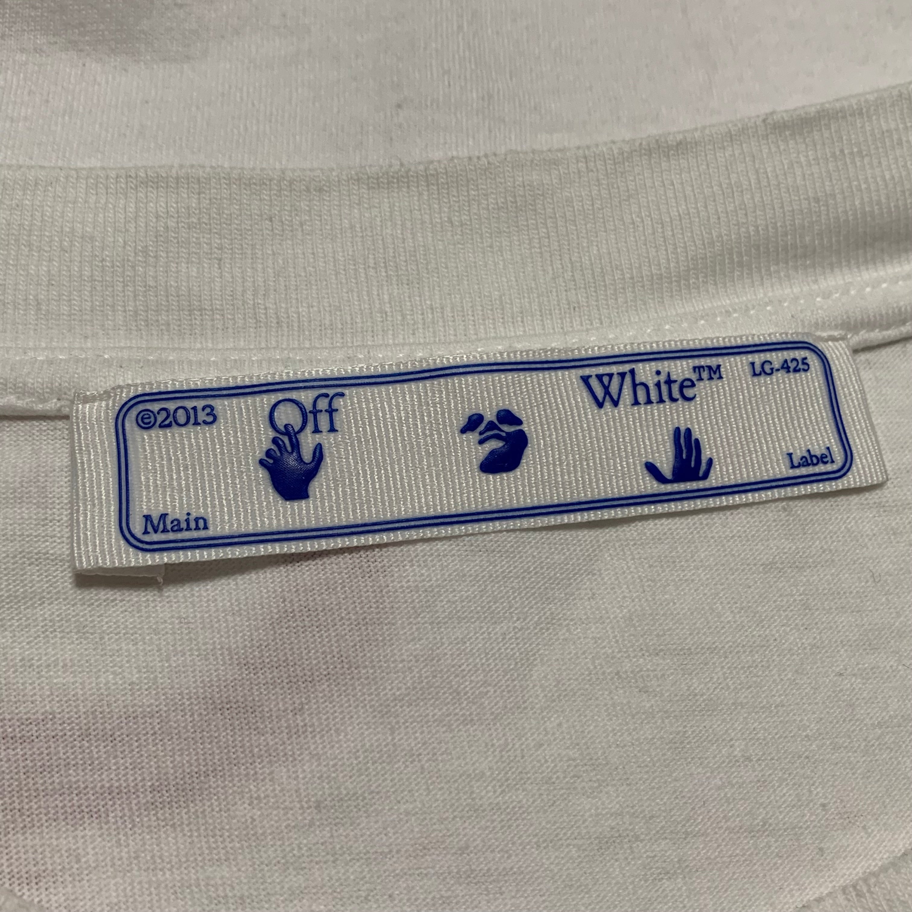 Off White XL Starred Arrows White Tee Virgil Abloh