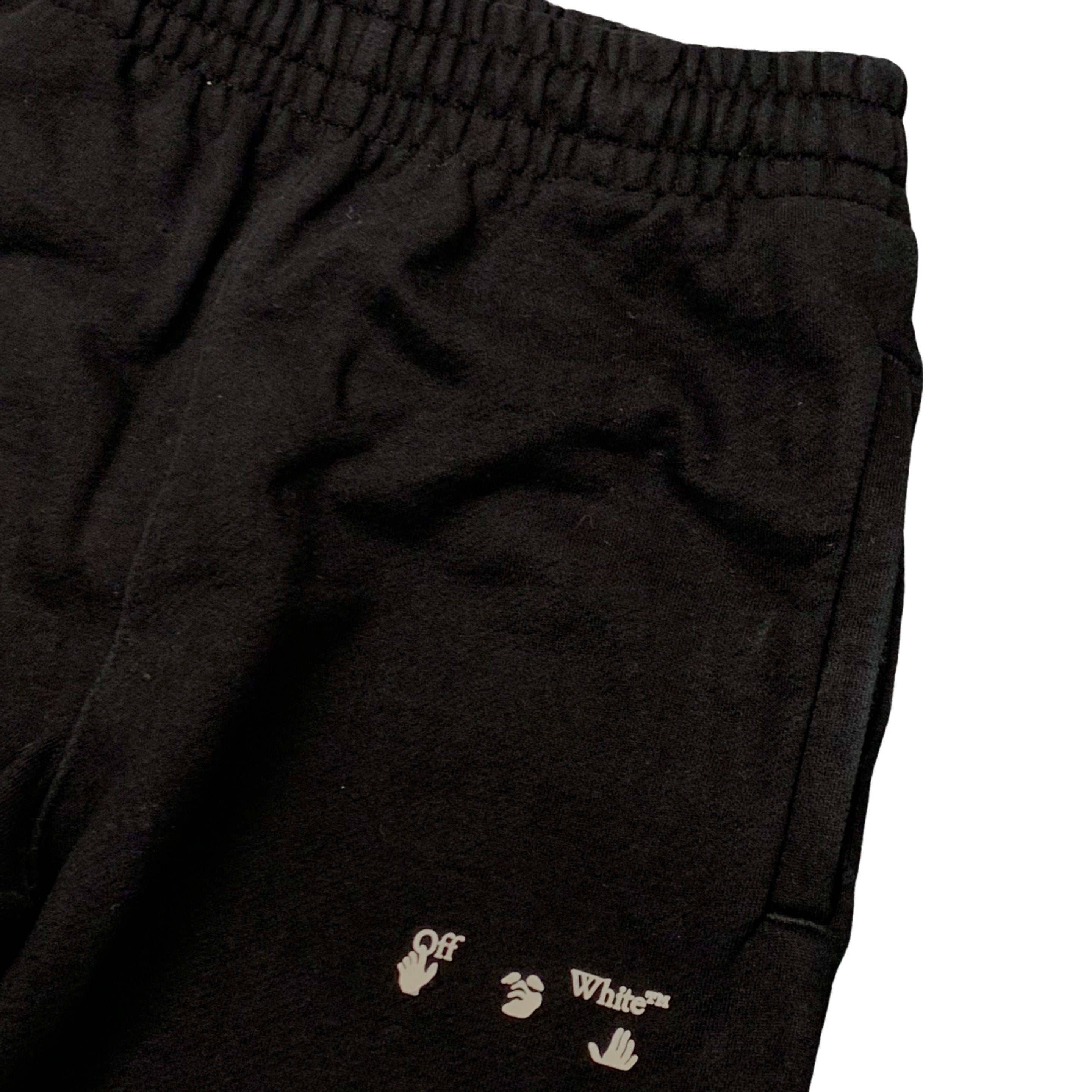 Off White Small Jogger Sweatpants Bottoms Black Pants Virgil Abloh