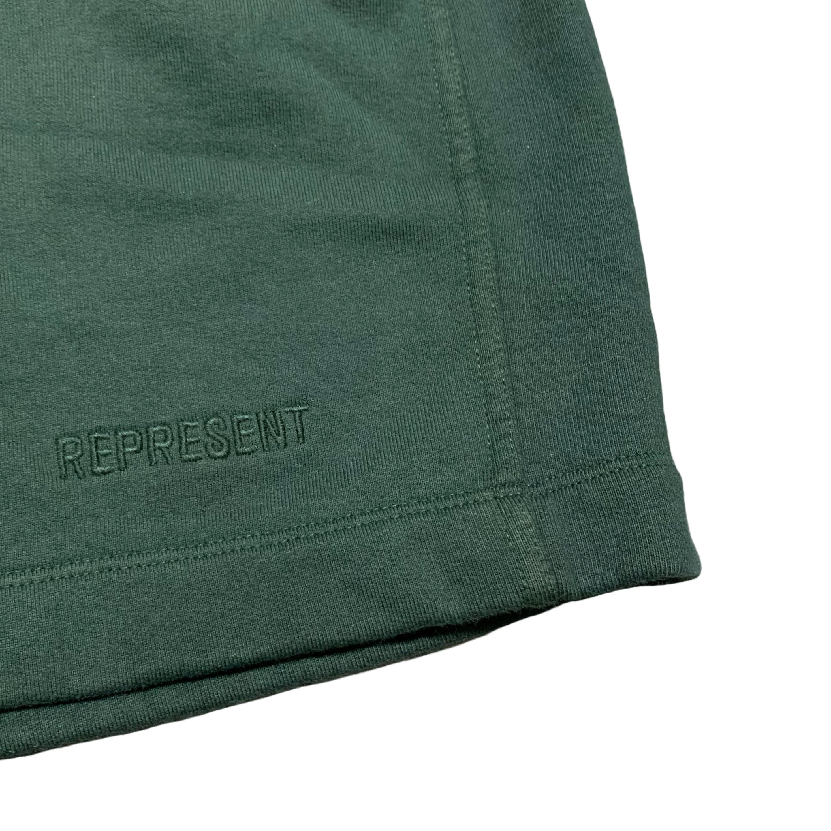 Represent Large Shorts Blanks Vintage Green Bottoms
