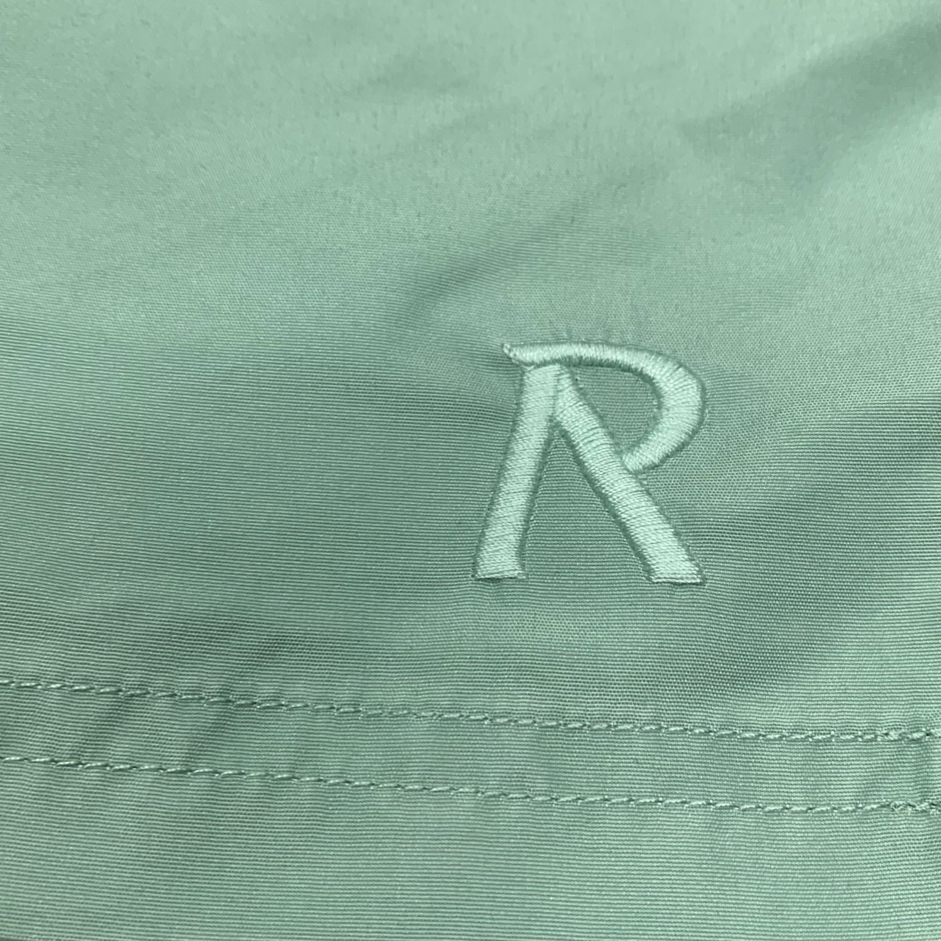 Represent Small Swim Shorts Metal Initial Washed Sage Mint Green