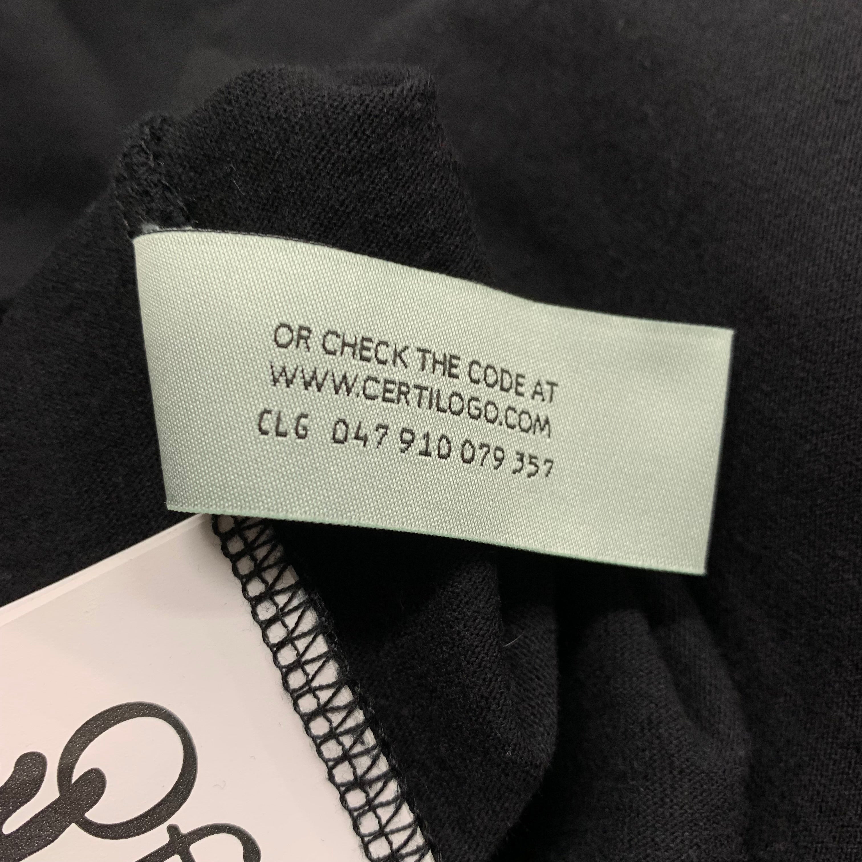 Off White Large Tee Marker Arrows Black T-Shirt Virgil Abloh Blue Graphic
