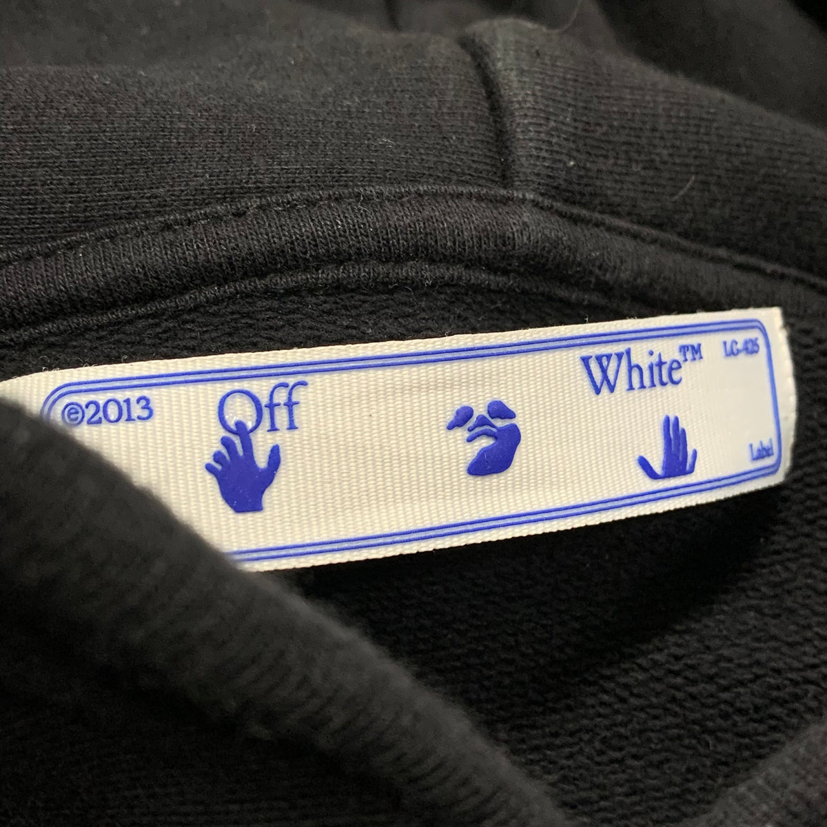 Off White Large Hoodie Pascal Skeleton Arrows Black Hoodie Virgil Abloh