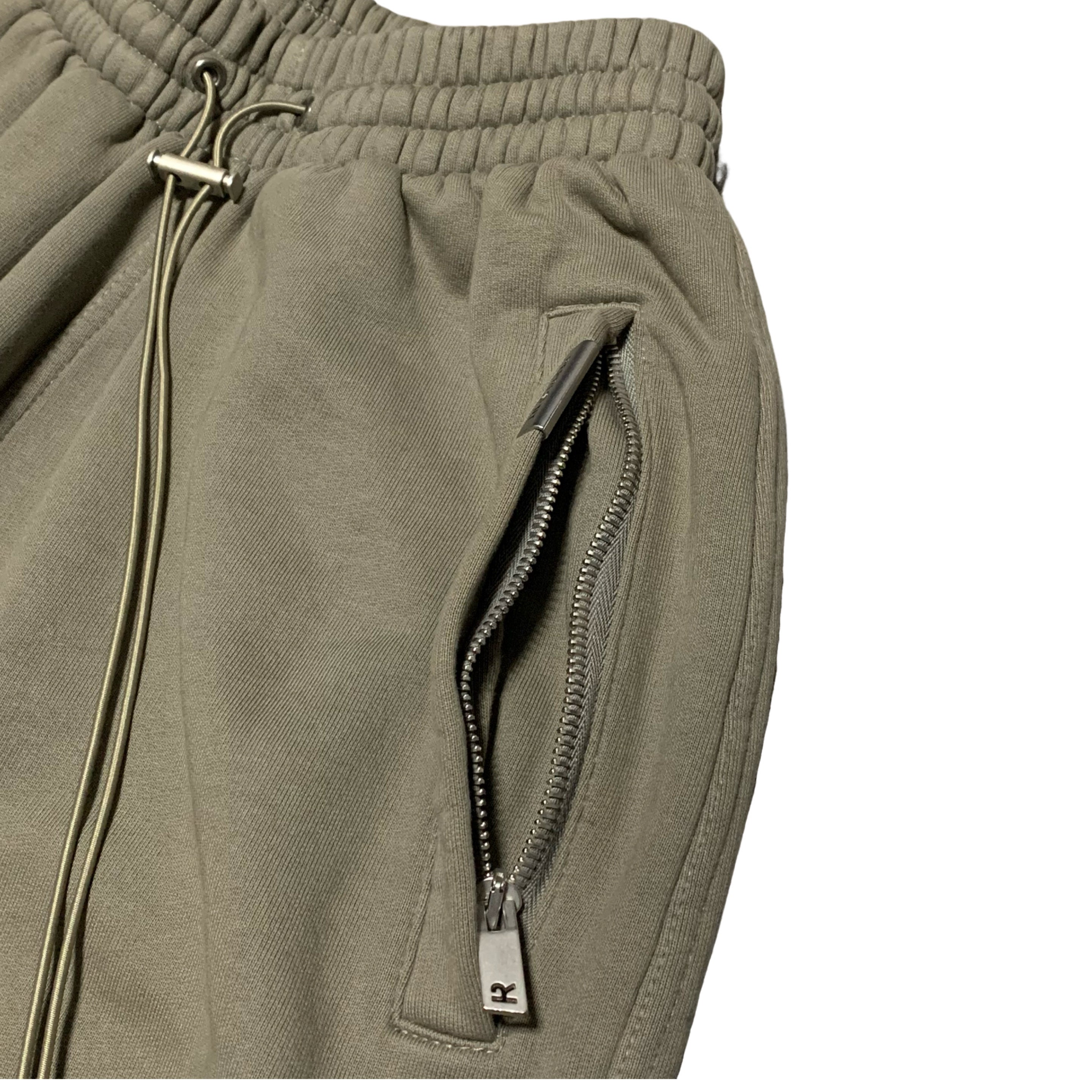 Represent XS Blanks Jogger Bottoms Beige Khaki Green