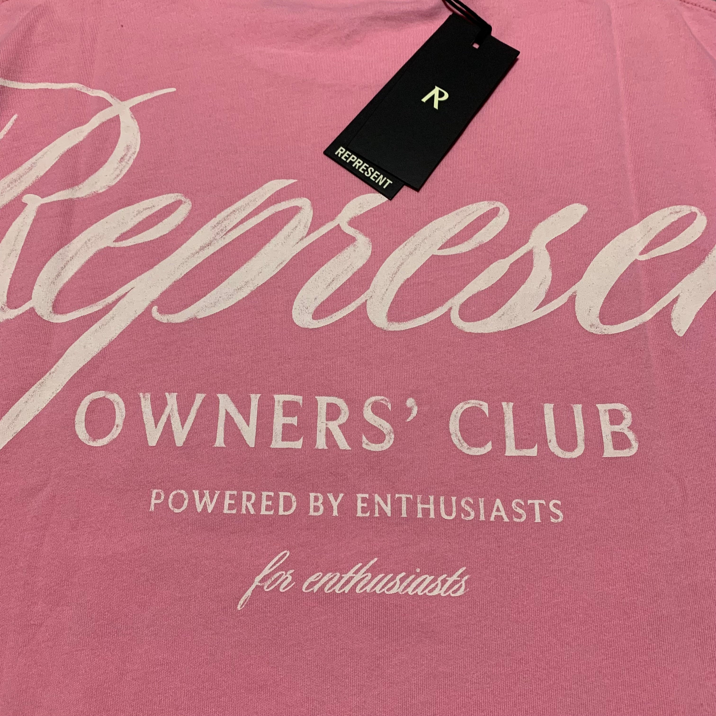 Represent Small Owners Club Script Pink Tee
