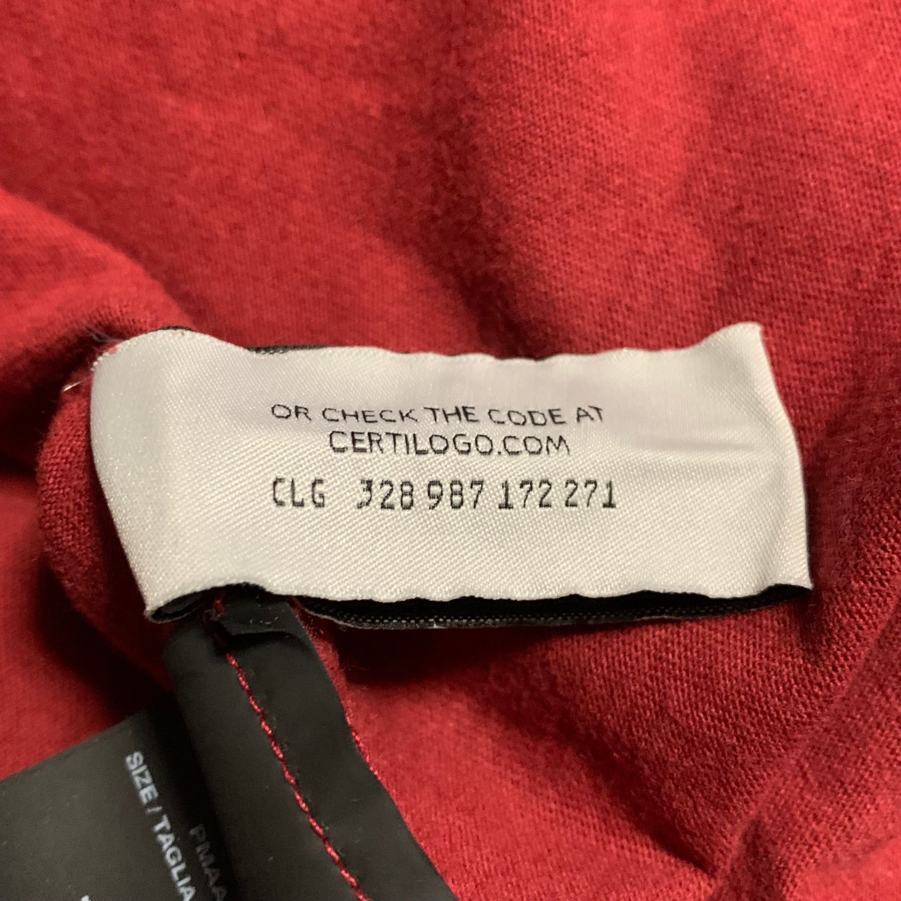 Palm Angels XL Bear Classic Burgundy Tee