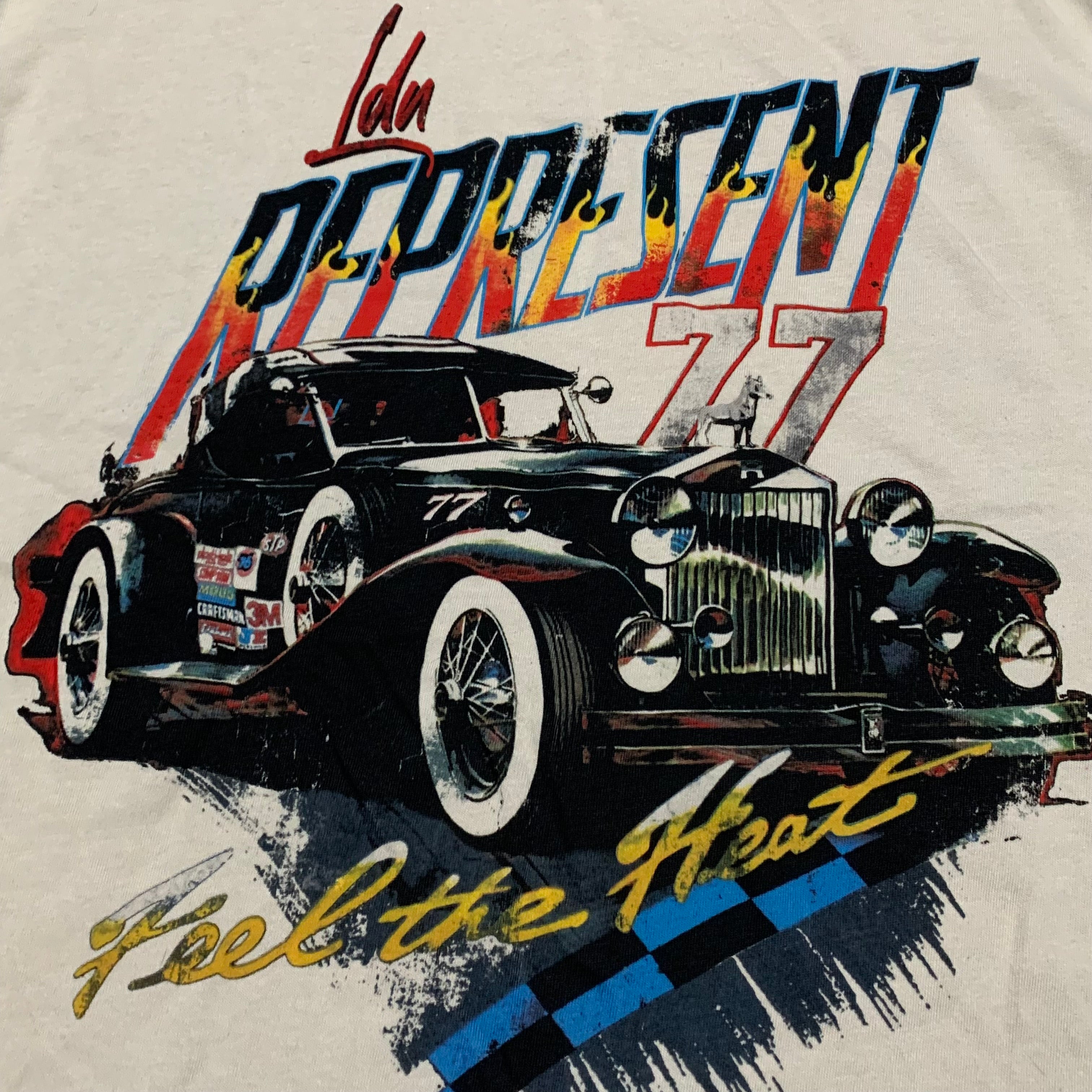 Represent XXL Feel The Heat Vintage White Tee