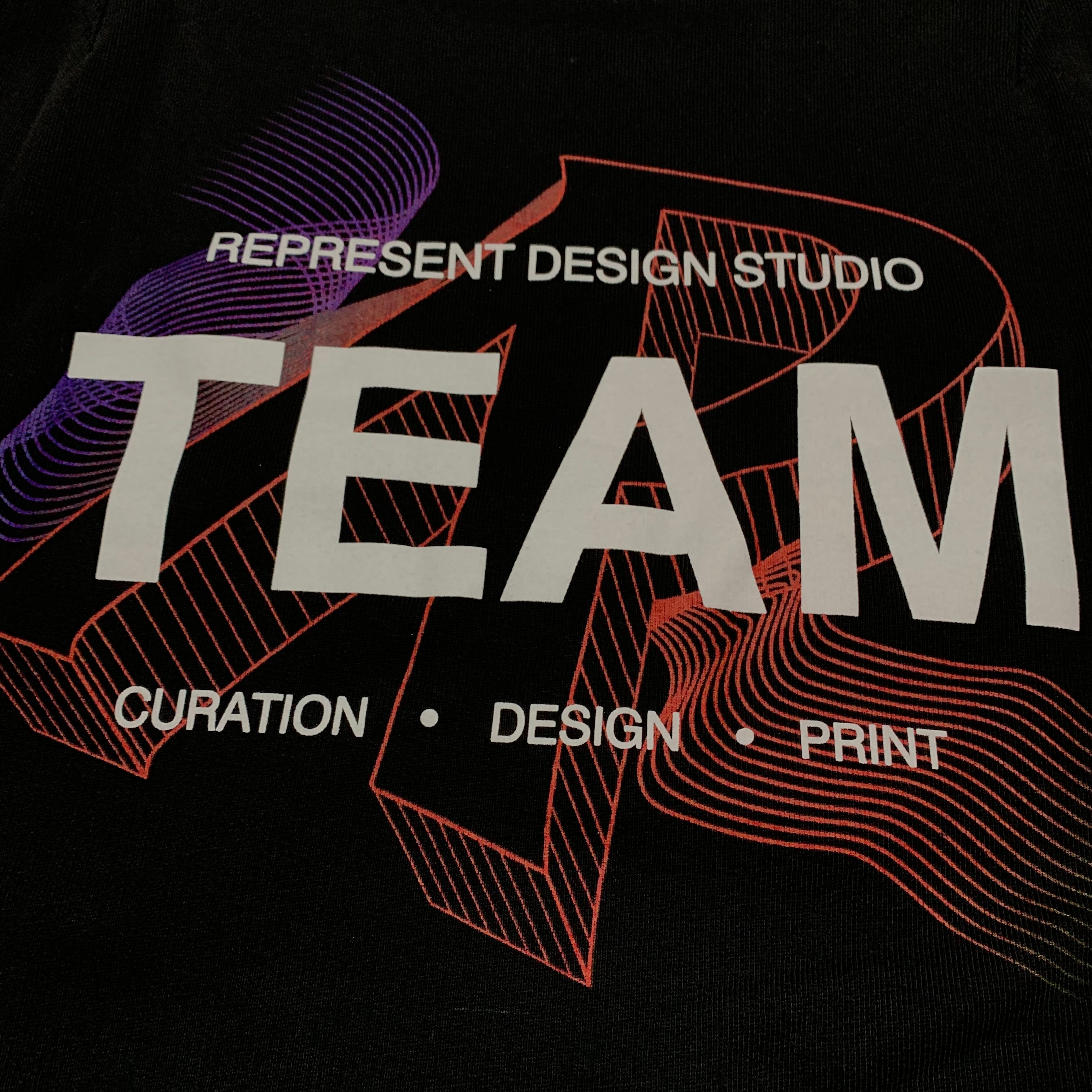 Represent XS Design Studio Team Jet Black Sweater Sweatshirt Crewneck