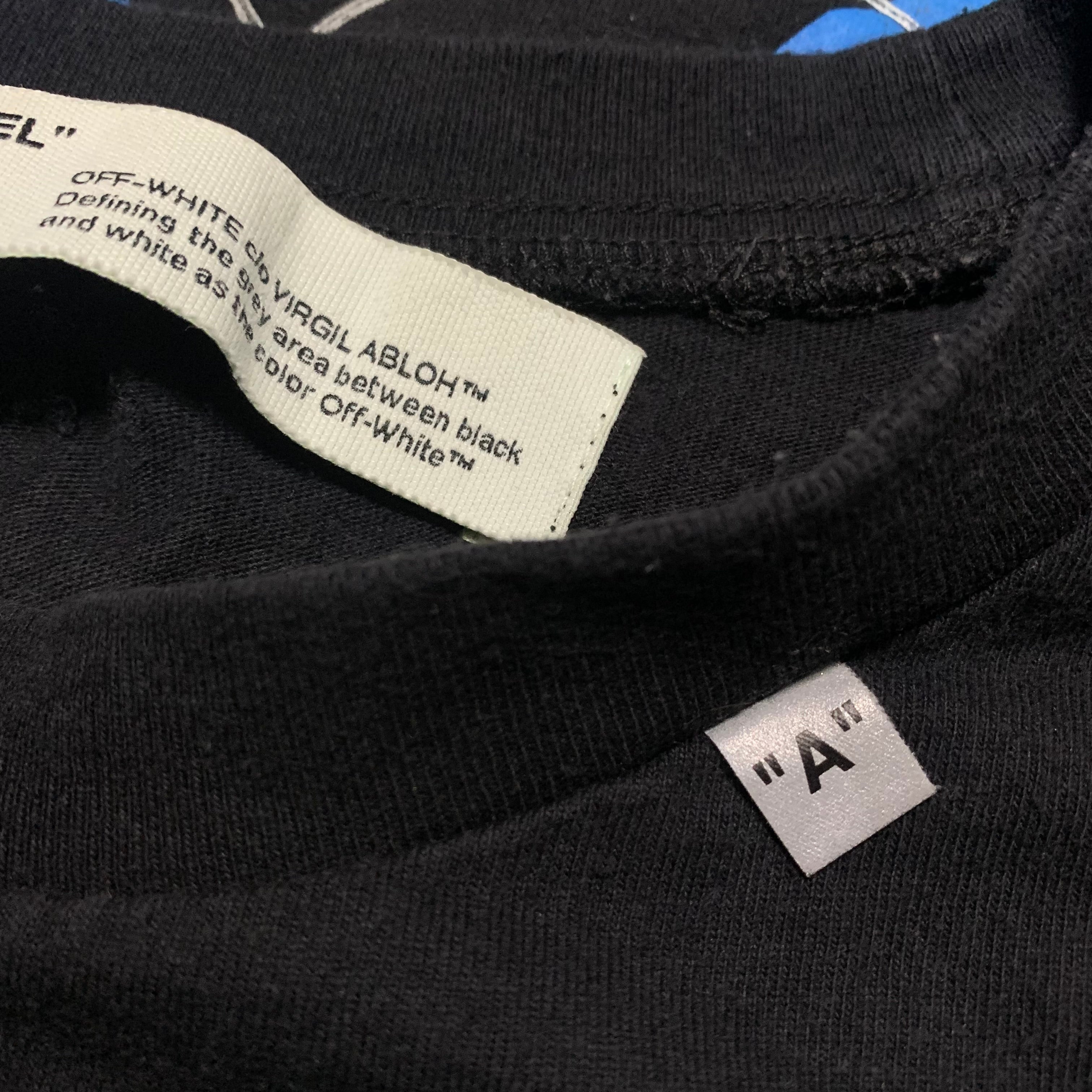 Off White Small Fence Arrows Black Tee Virgil Abloh