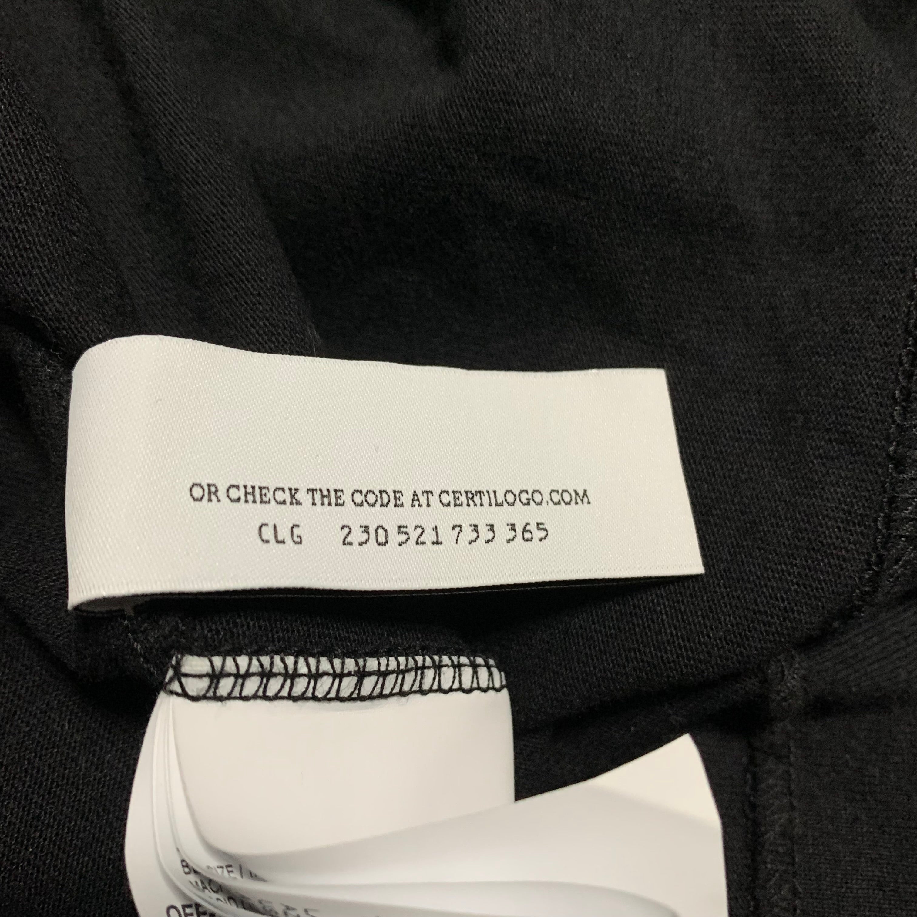 Off White Small Caravaggio Graphic Black Tee Till The End Virgil Abloh