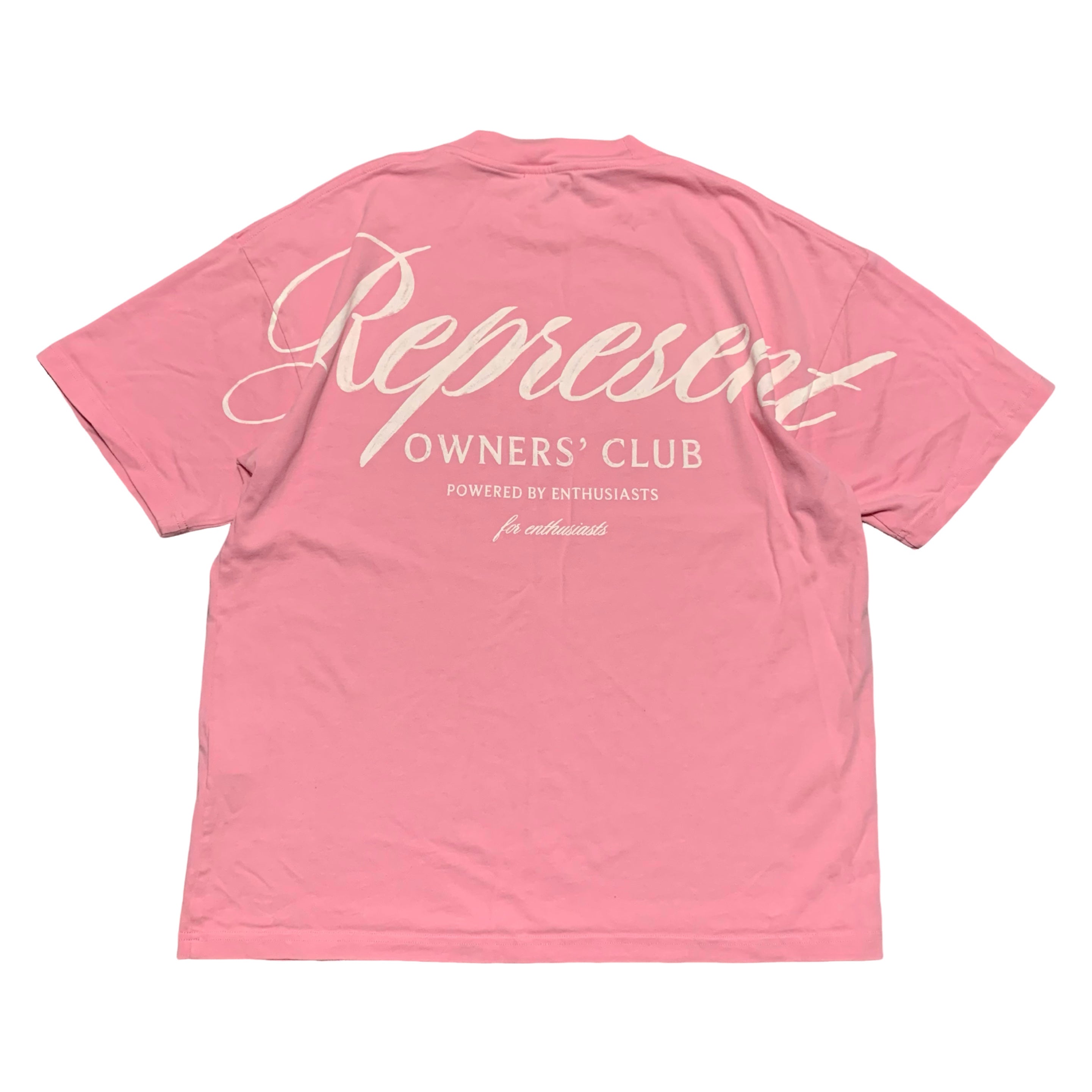 Represent XS Owners Club Script Pink Tee