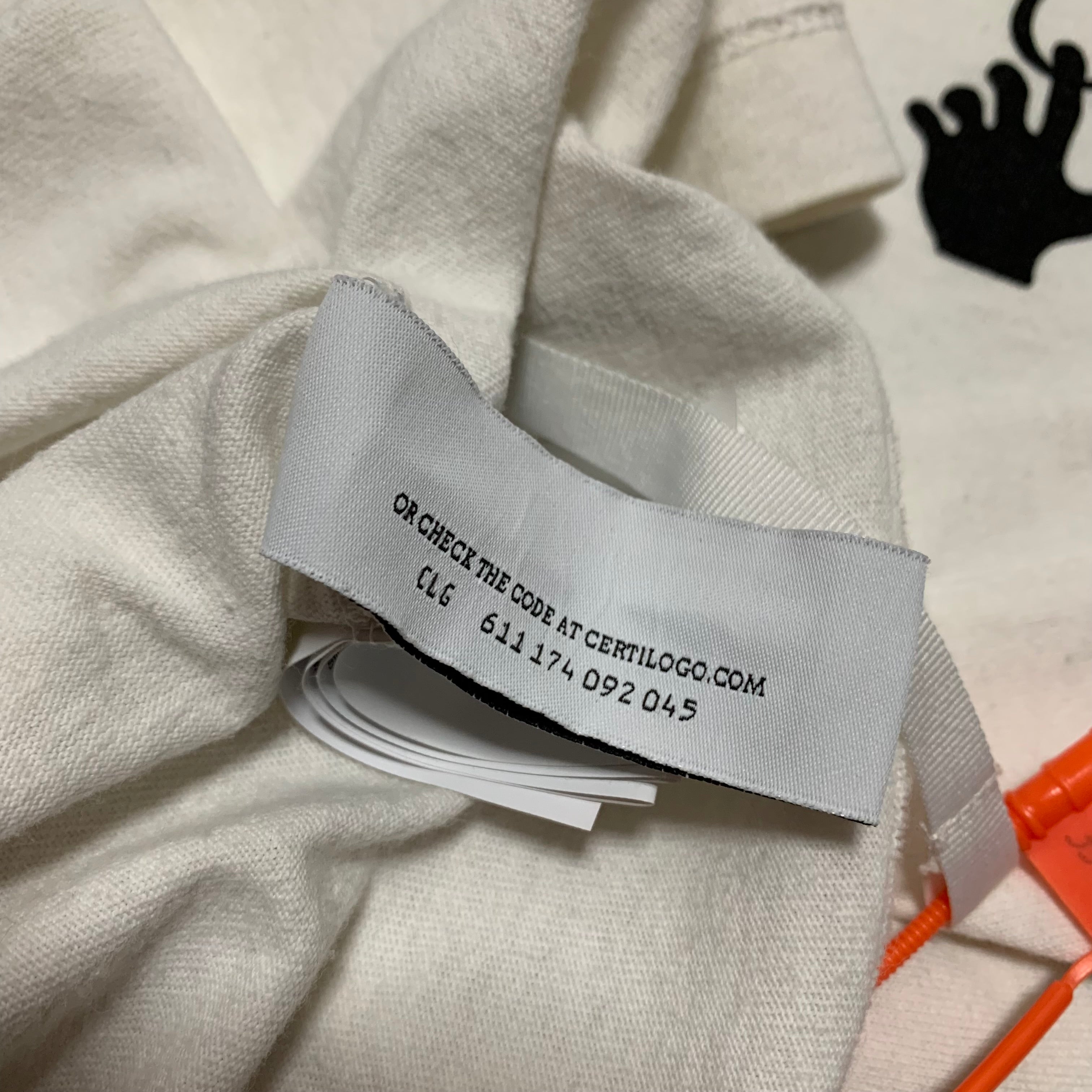 Off White Medium Graffiti Arrows White Tee Virgil Abloh