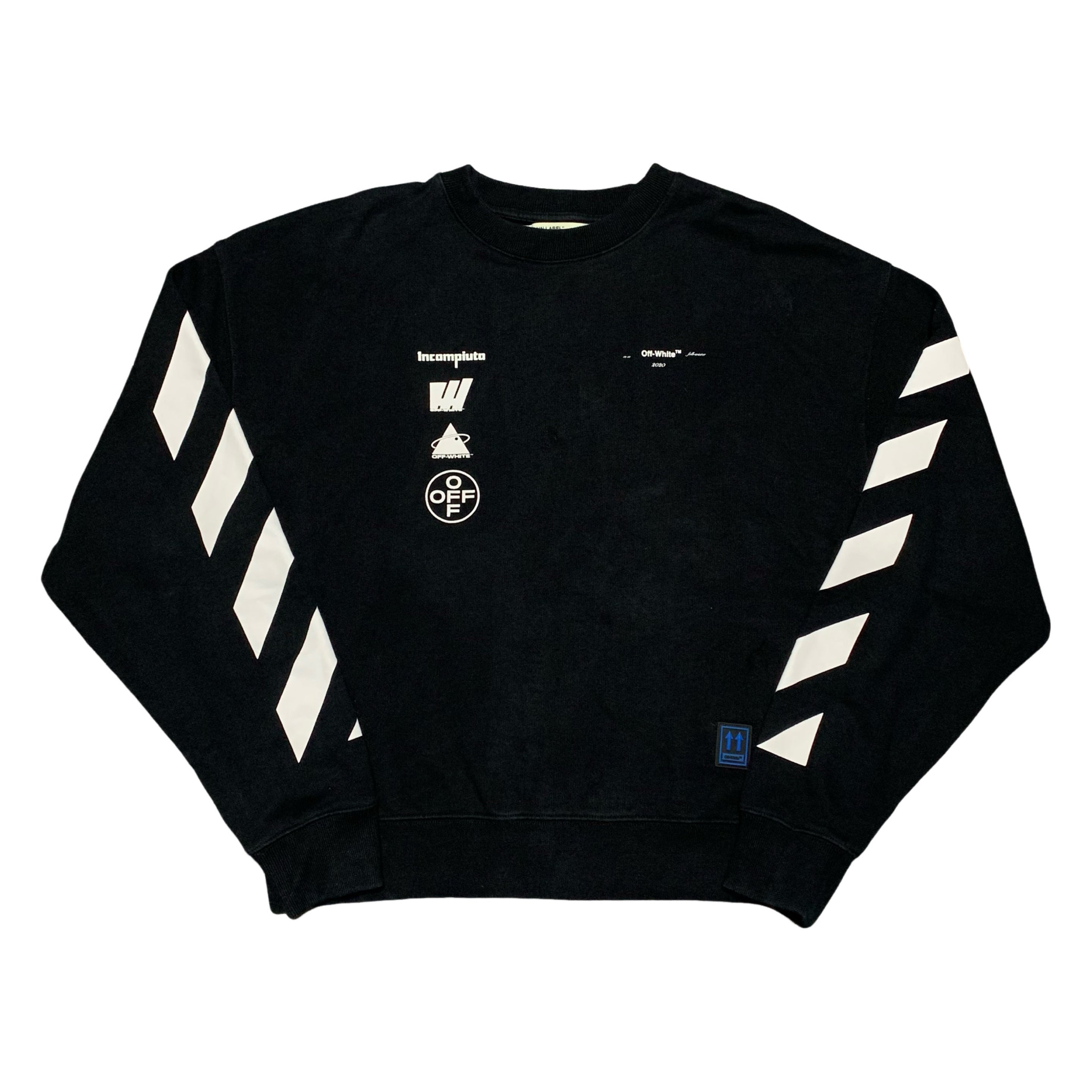 Off White Medium Mariana De Silva Black Sweatshirt Crewneck Virgil Abloh