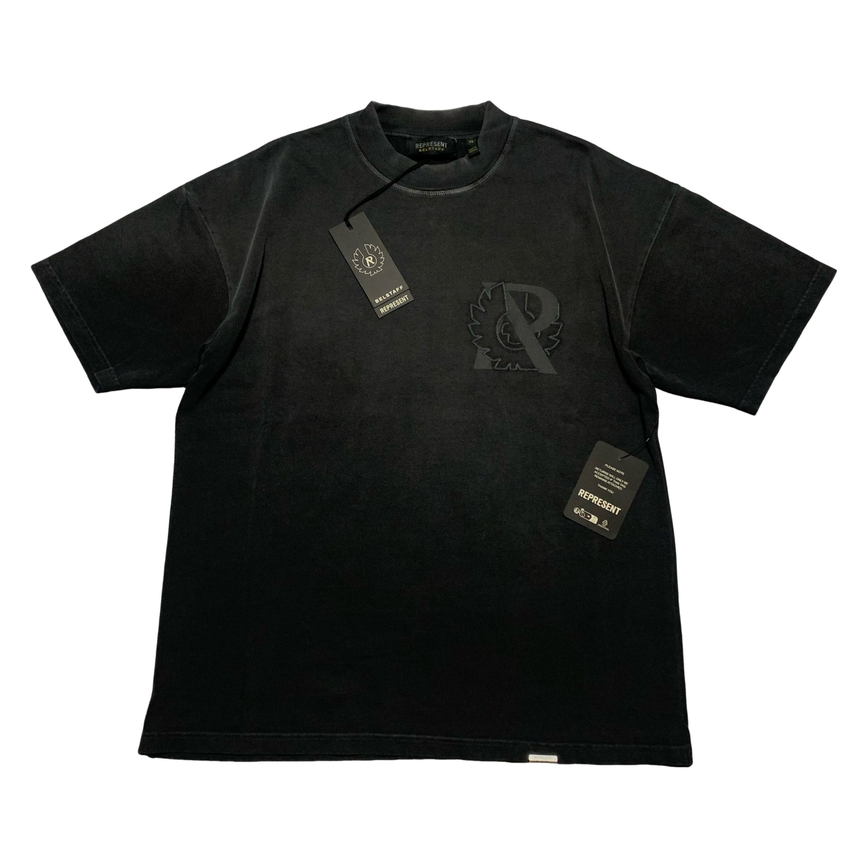 Represent x Belstaff XS Outline Phoenix Shadow Black Tee