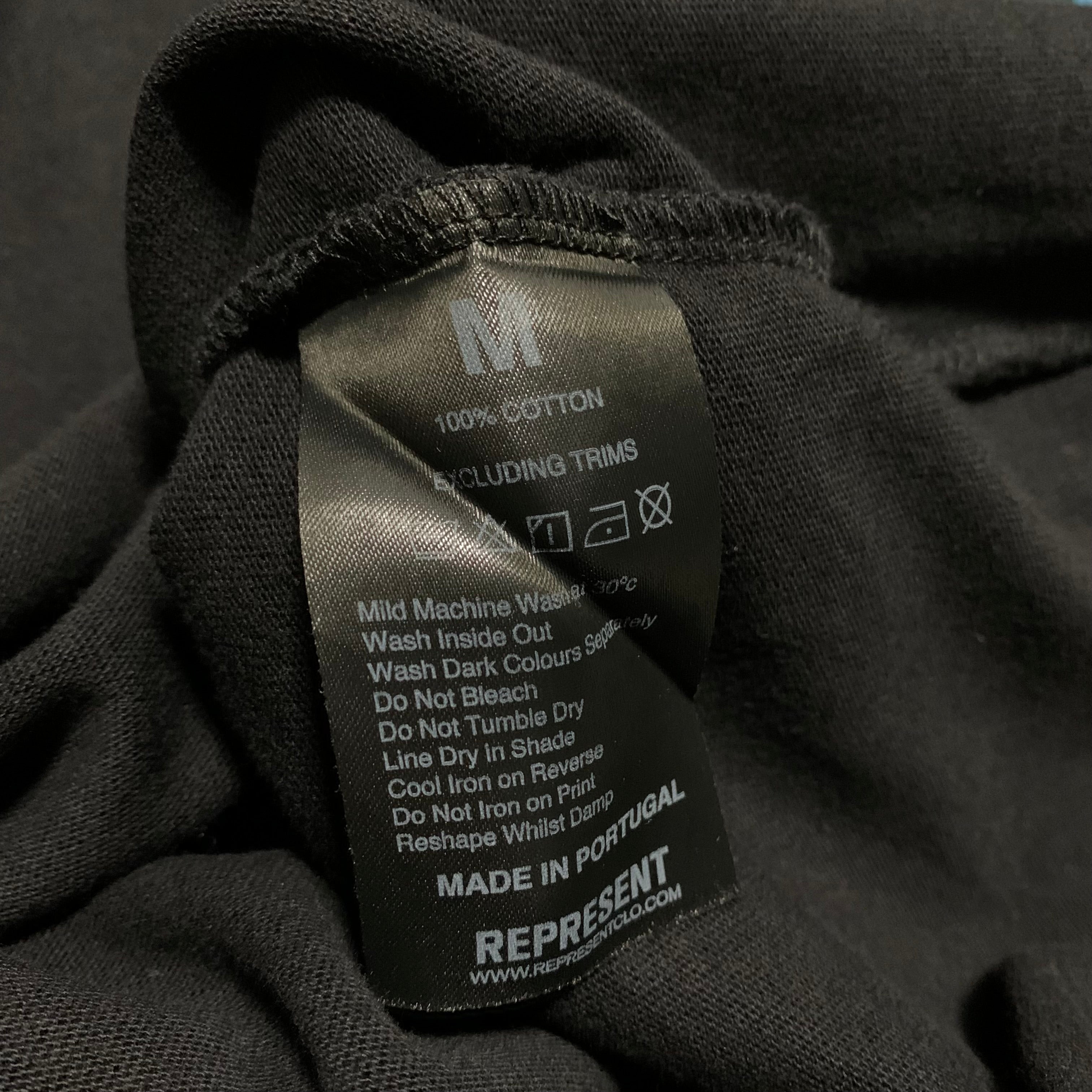 Represent Medium Initial Assembly Jet Black Tee