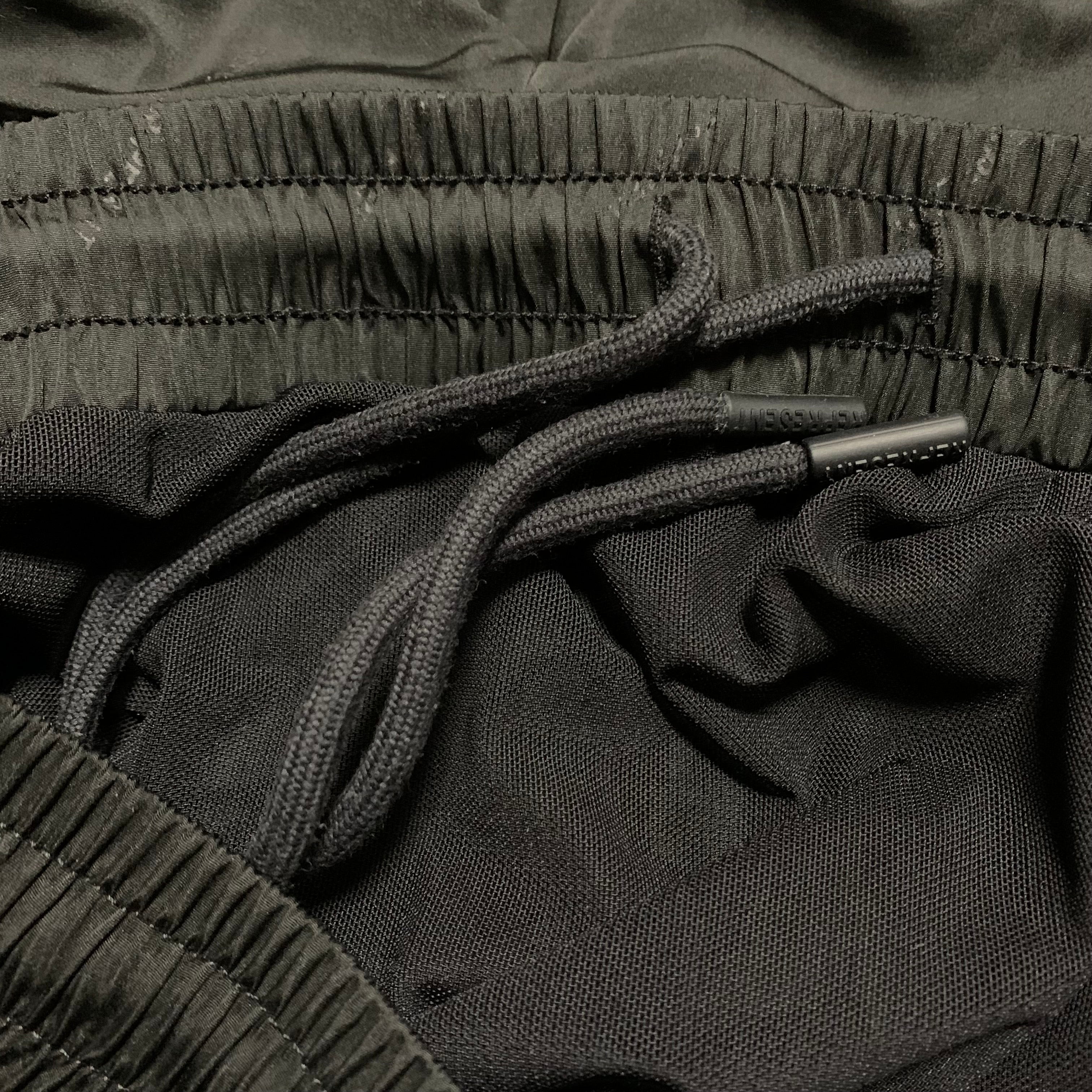 Represent Medium Swim Shorts Logo All Over Black