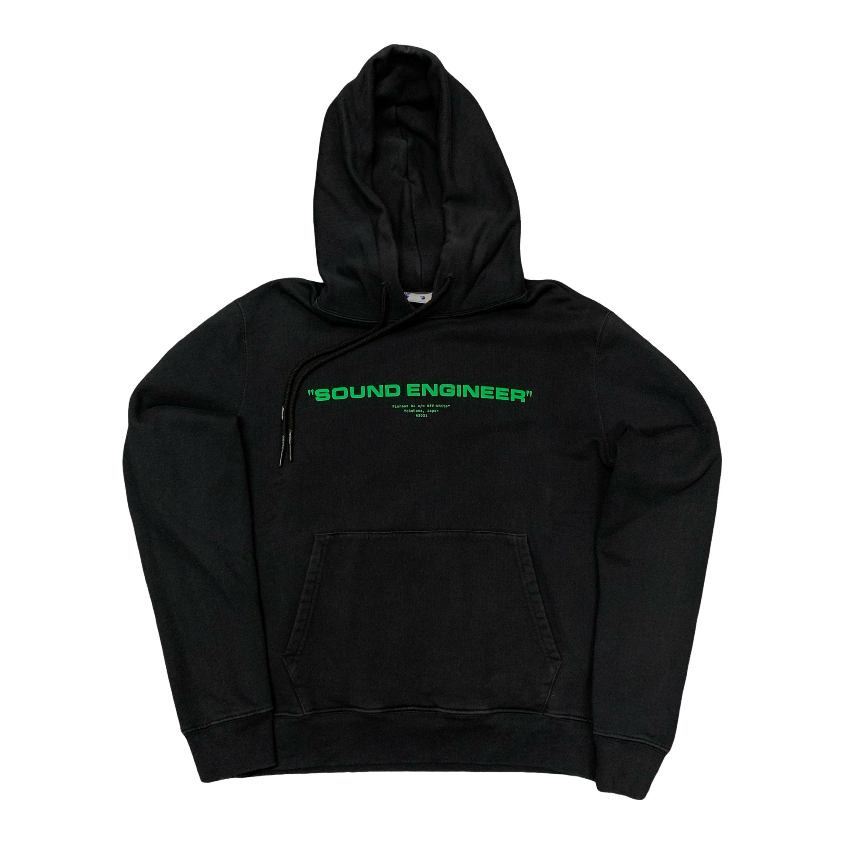 Off White Medium Hoodie Pioneer DJ Arrows Black Hoodie Virgil Abloh 2021