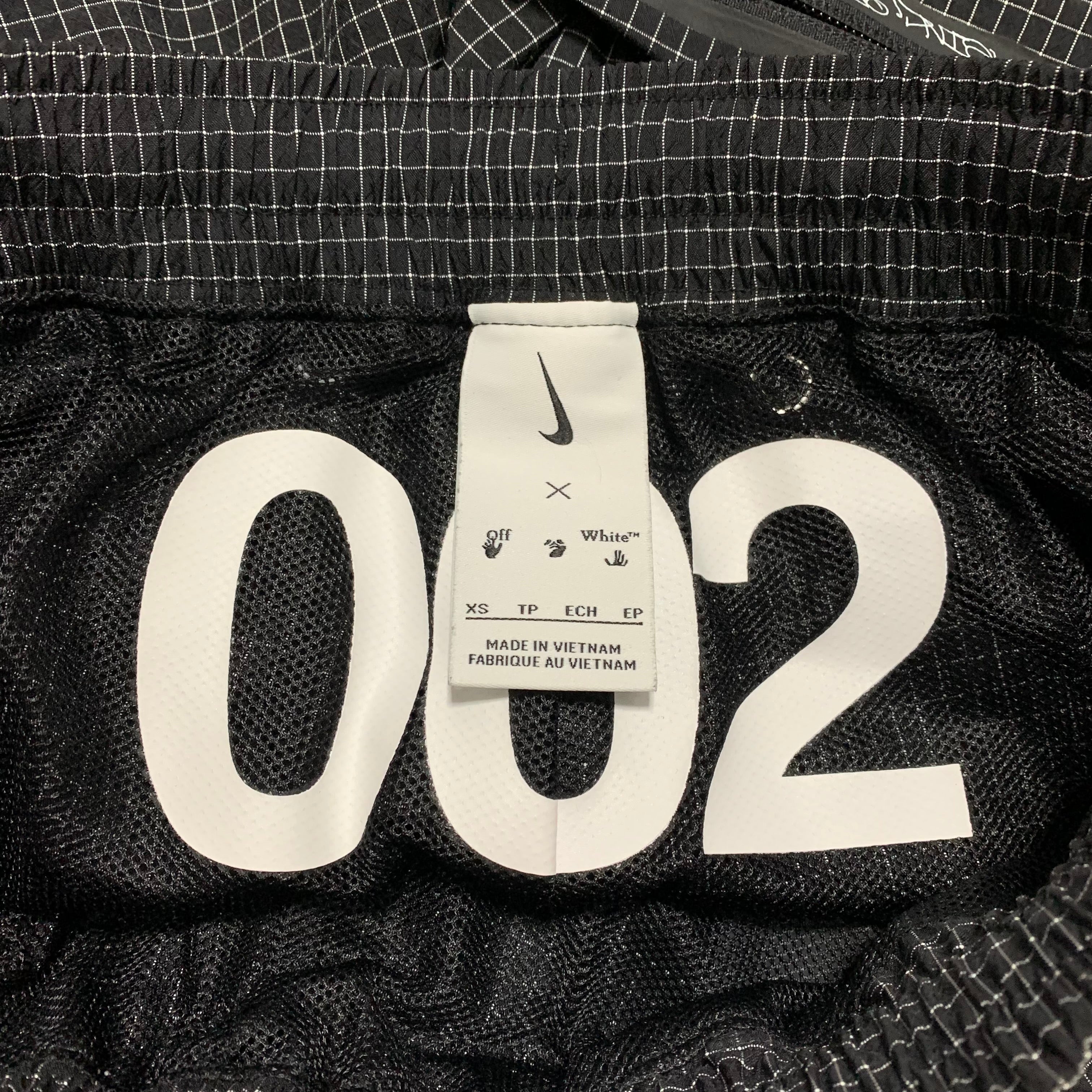 Off White Nike XS Shorts Black Woven 002 Shorts 2022