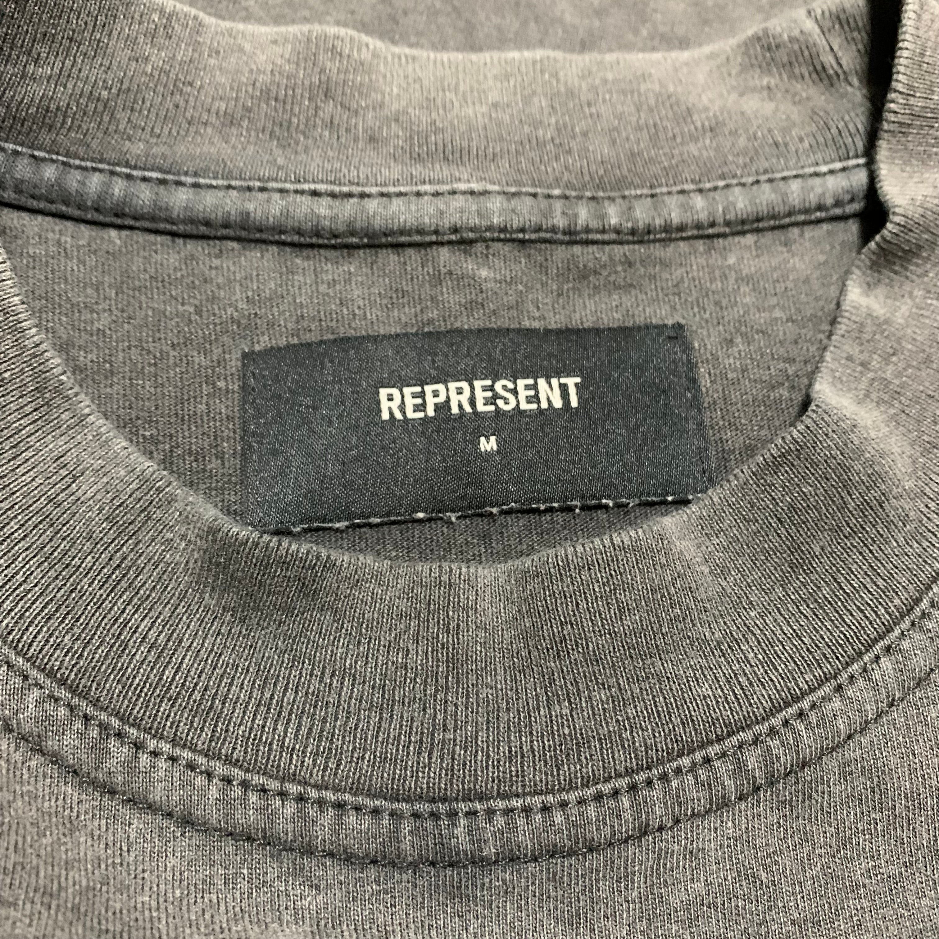 Represent Medium Angels Academy Vintage Grey Tee
