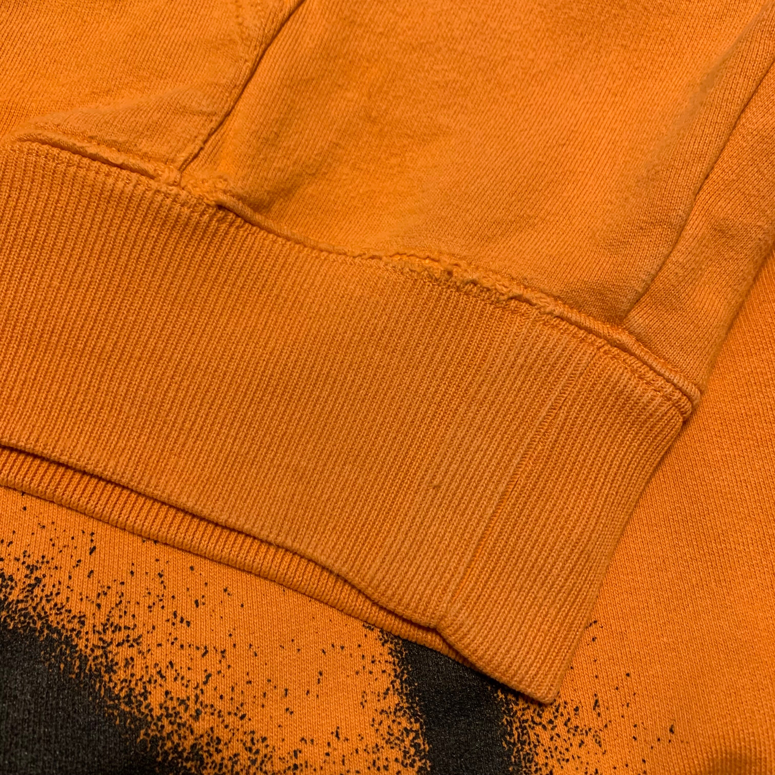 Off White Medium Graffiti Arrows Orange Hoodie Virgil Abloh