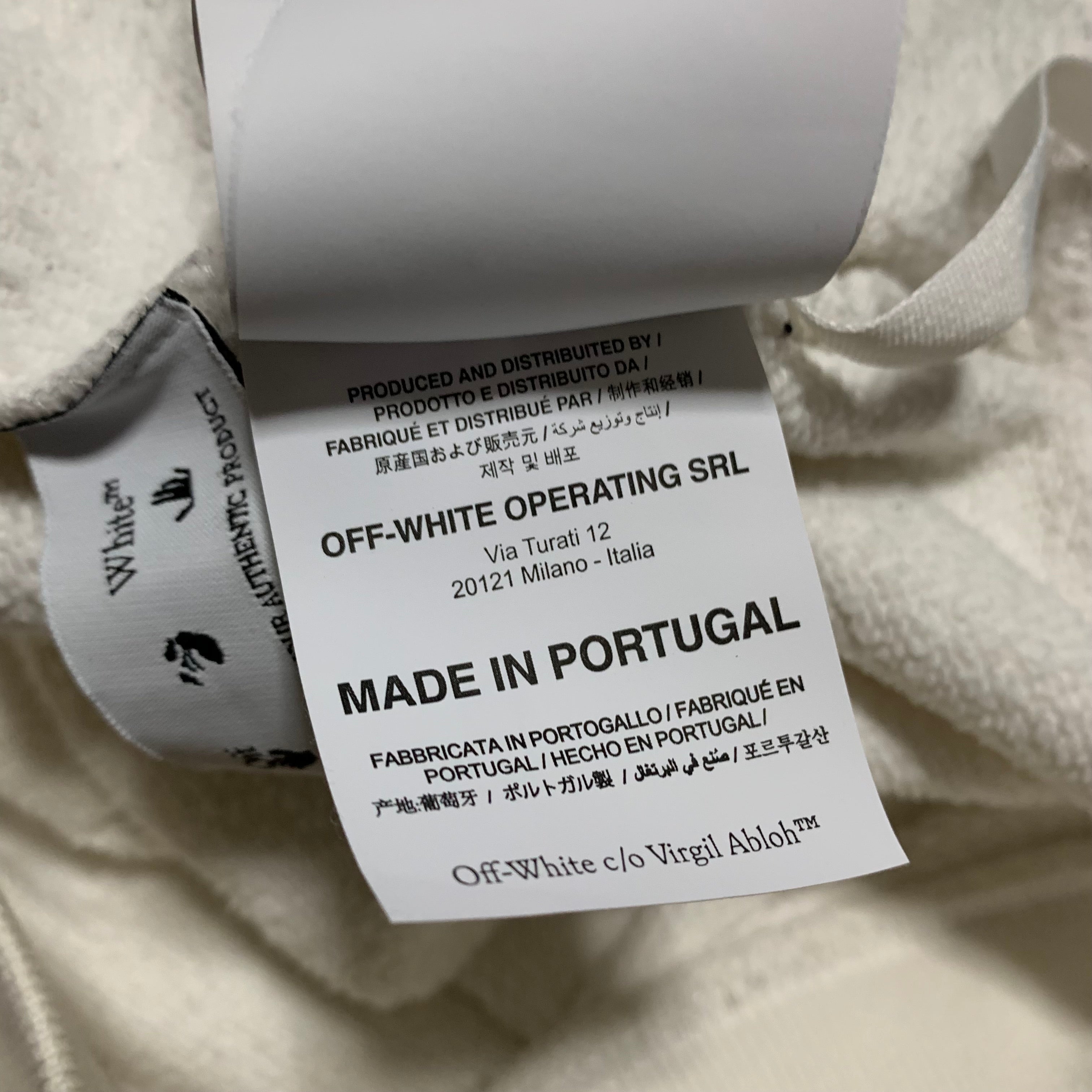 Off White Medium Caravaggio Painting White Hoodie Virgil Abloh