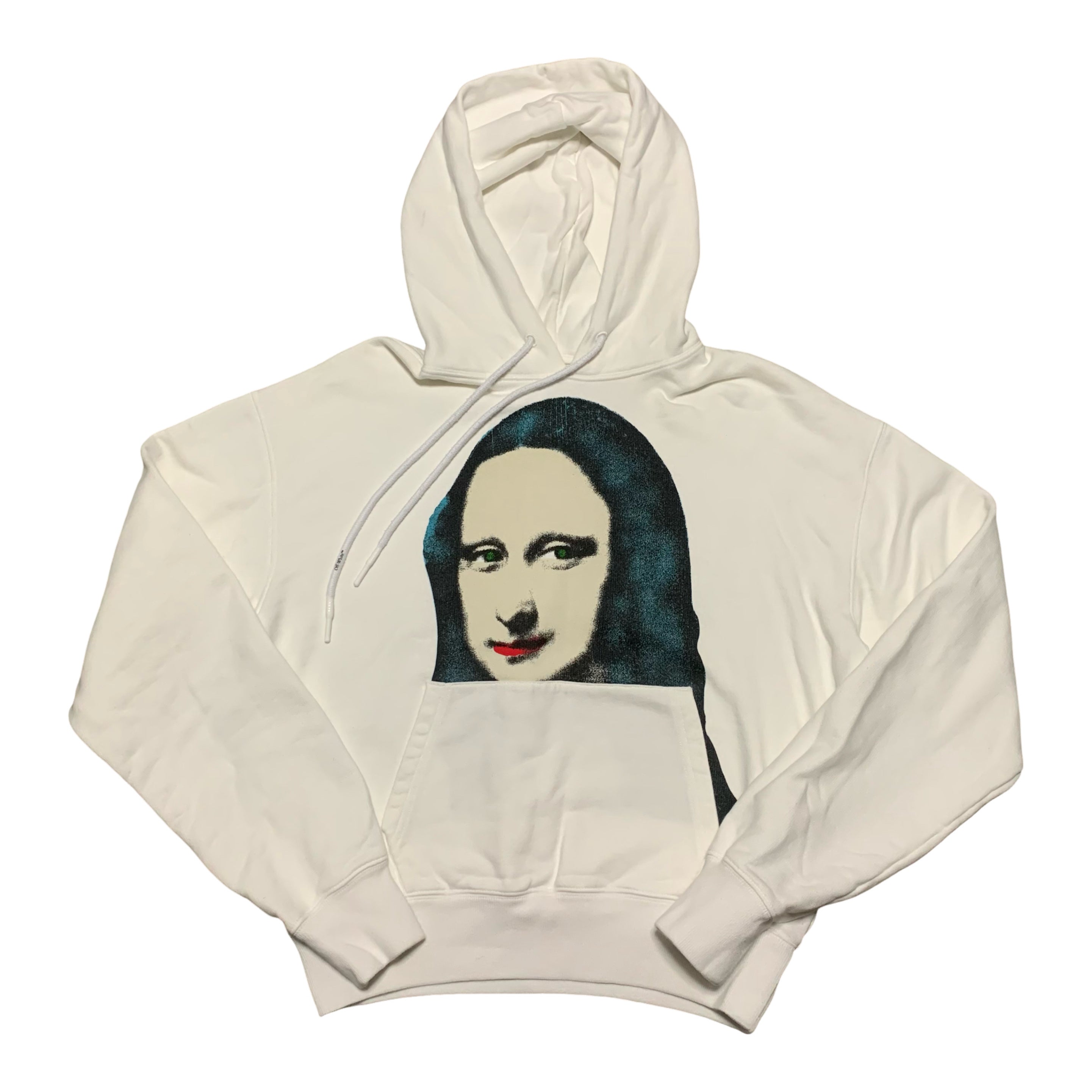 Off White XS Mona Lisa White Hoodie Virgil Abloh