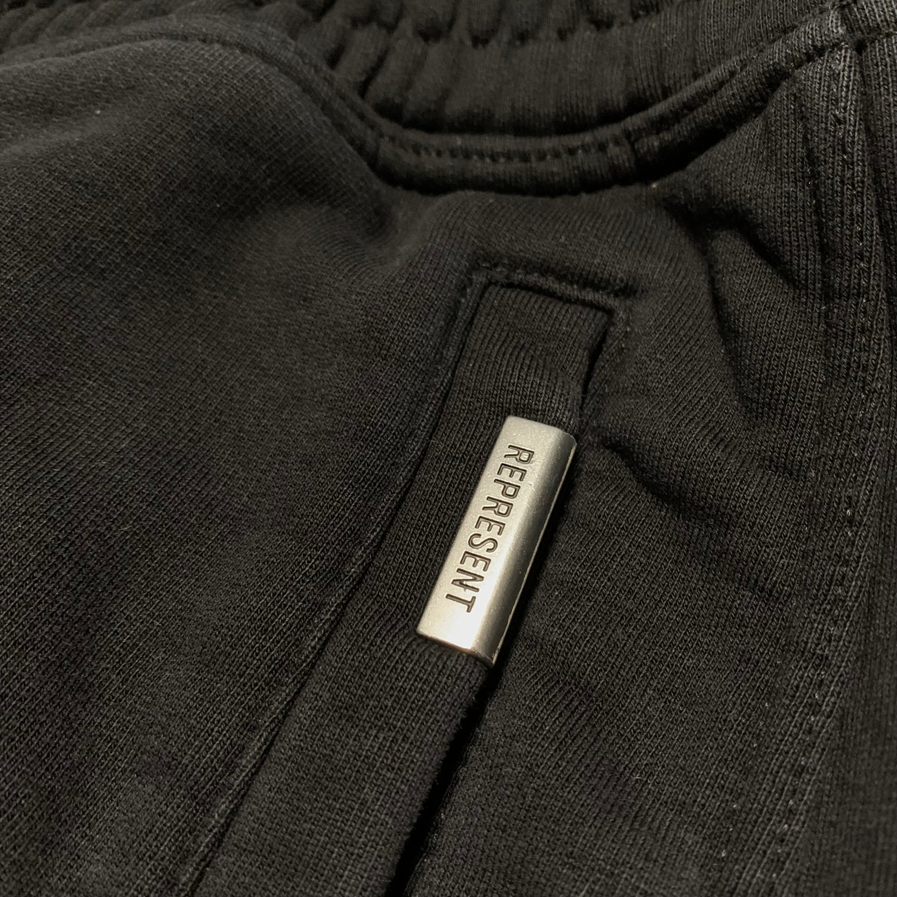 Represent XL Shorts Blanks Jet Black Bottoms