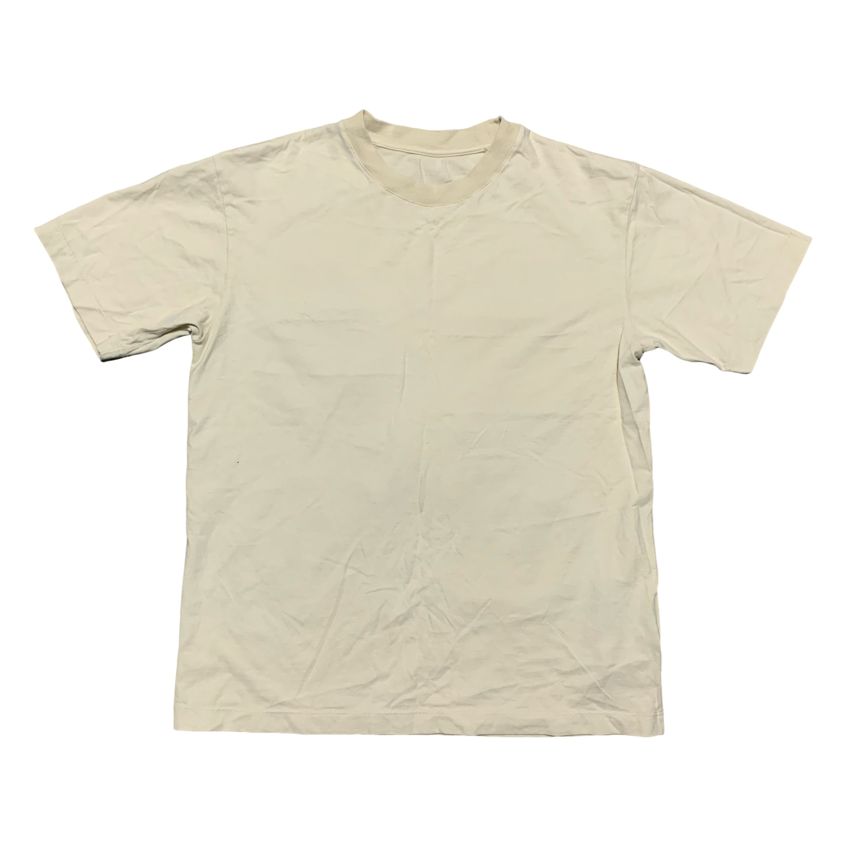 Off White XS Arrows Beige White Tee Virgil Abloh