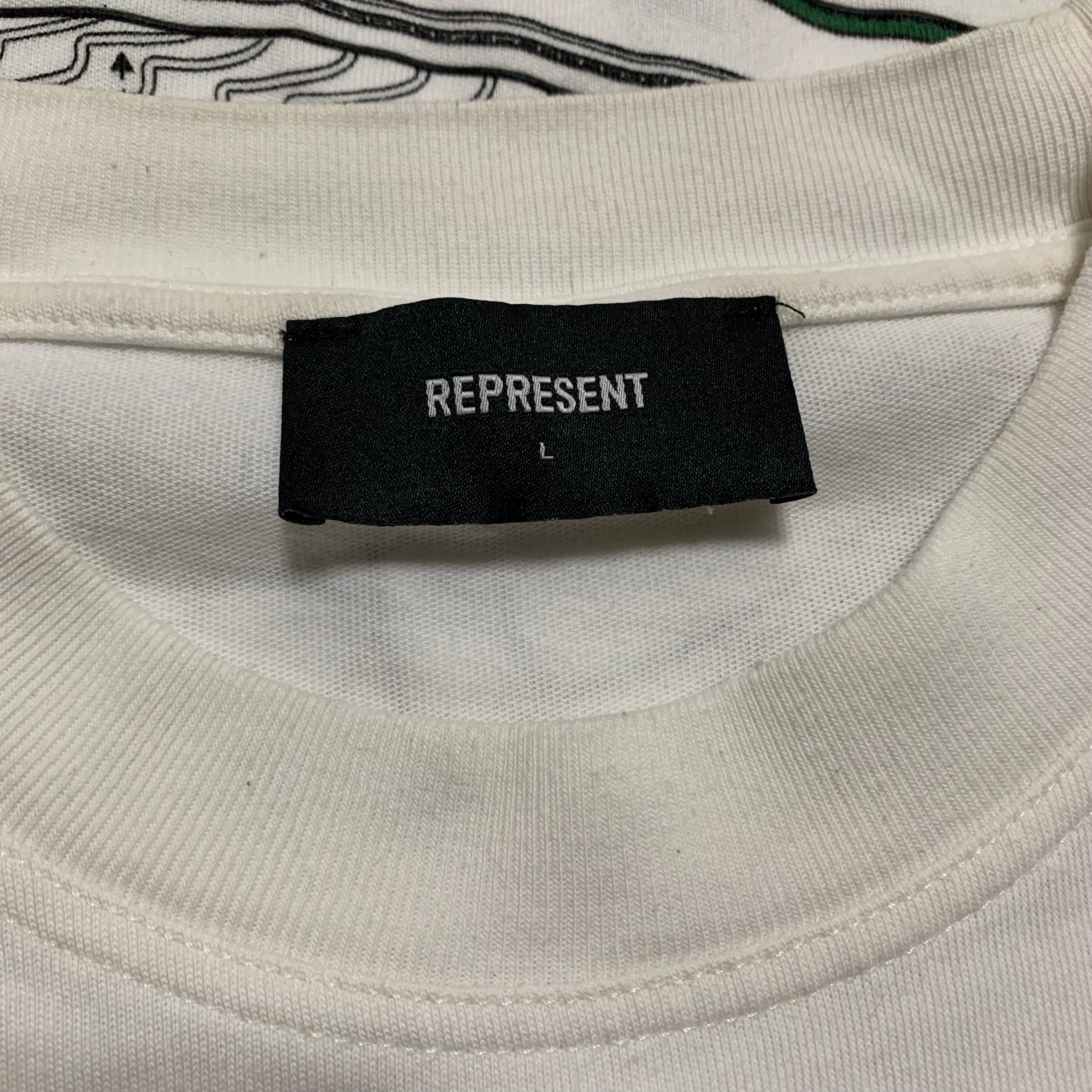Represent Large StockX Bully Flat White Tee Limited Edition