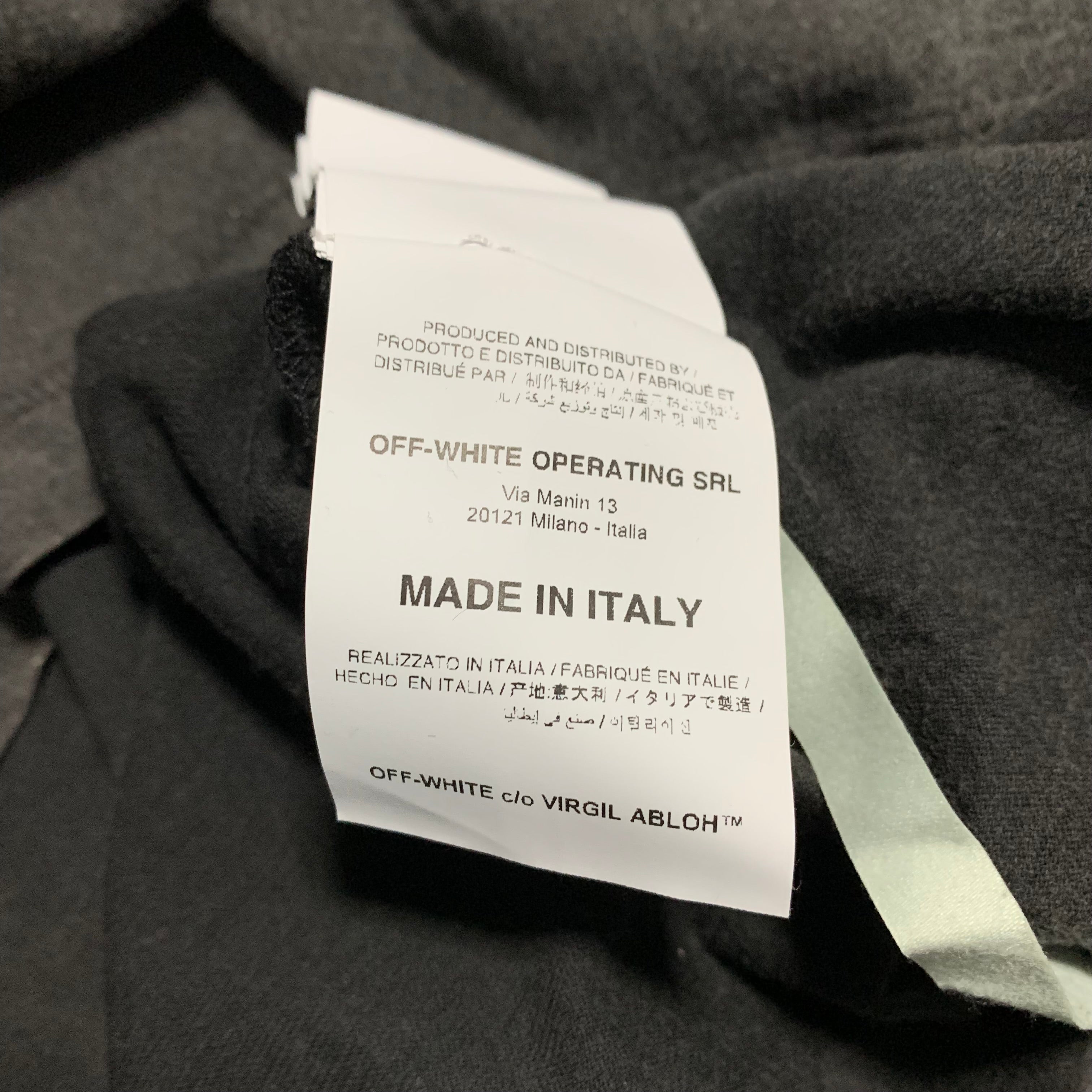 Off White Medium Olympic Ld99 Swans Washed Grey Tee Virgil Abloh