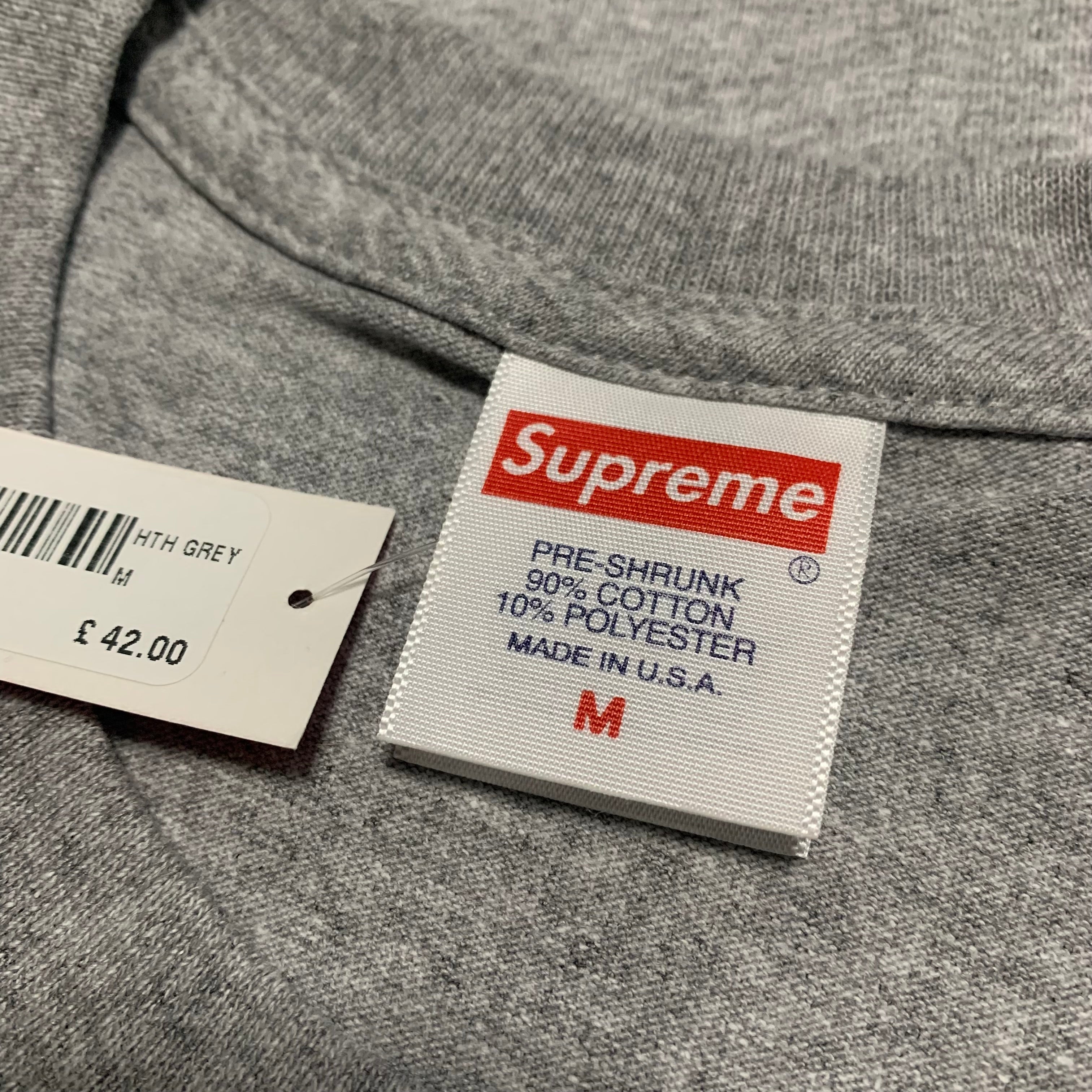 Supreme Medium Futura Box Logo Grey Tee 2024